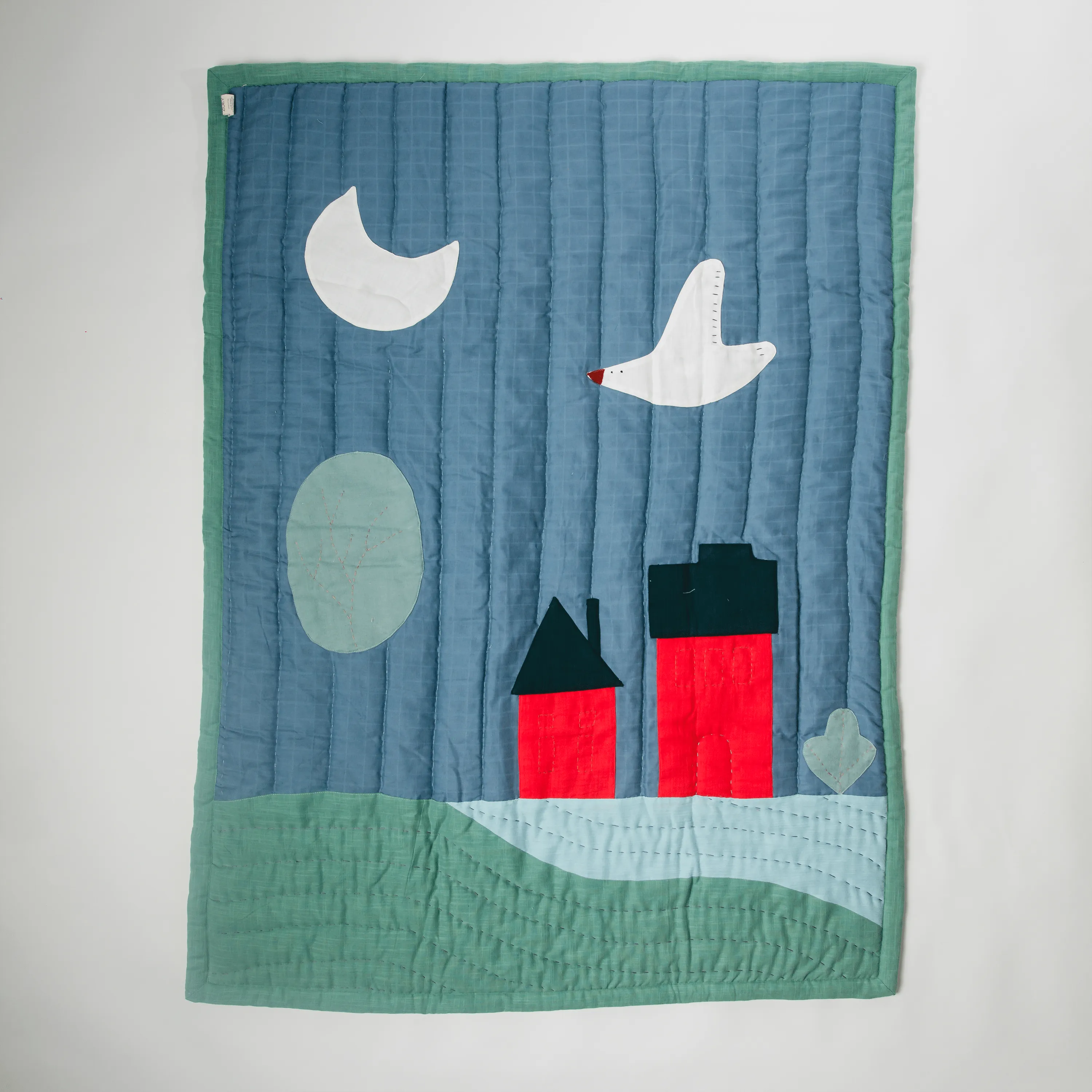 Something Beautiful is on the Horizon (Muslin Handmade Baby Quilt)
