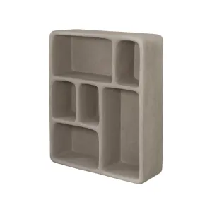 Stone Resin Shelf | Natural 42.5x12x48.5cm