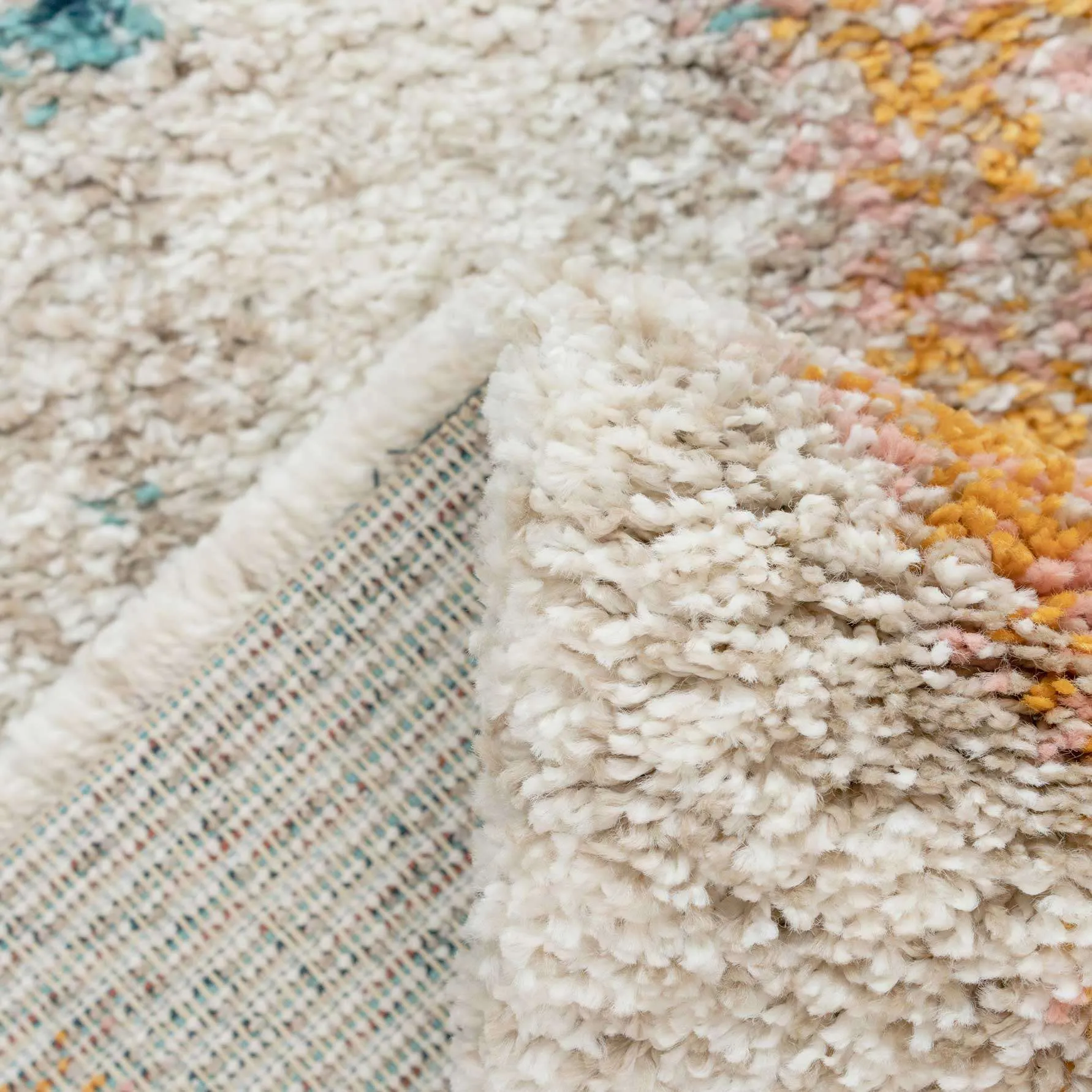 Super Soft Abstract Moroccan Shaggy Rug - Bella