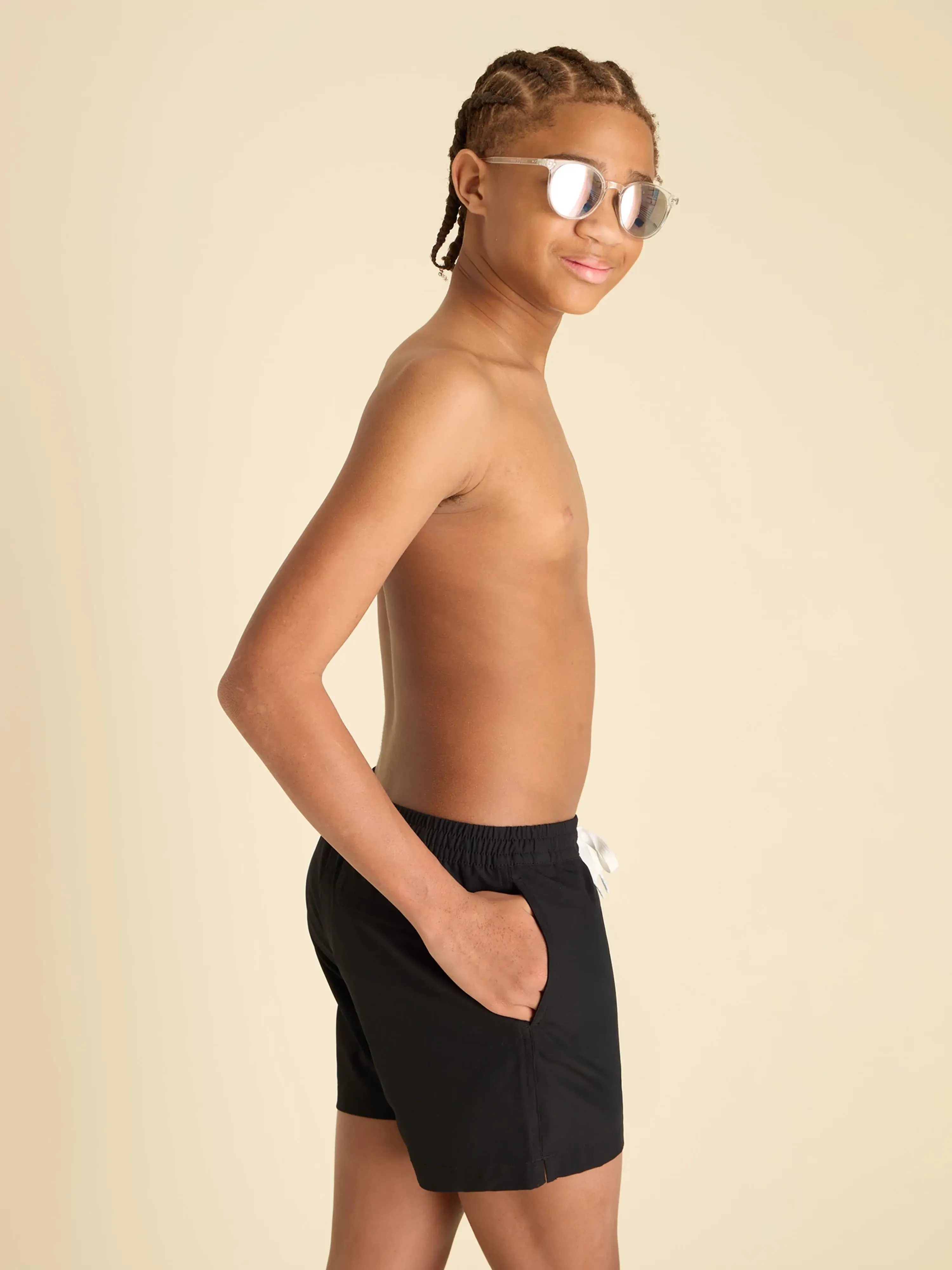 The Capes (Boys Lined Classic Swim Trunk- Shorter)