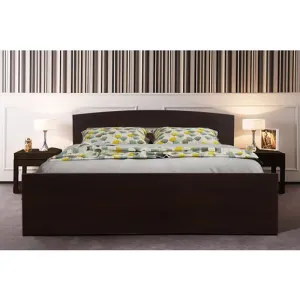 Torque India Stella King Size Bed With Box Storage For Bedroom (Brown)