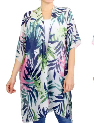 Tropical Print Kimono
