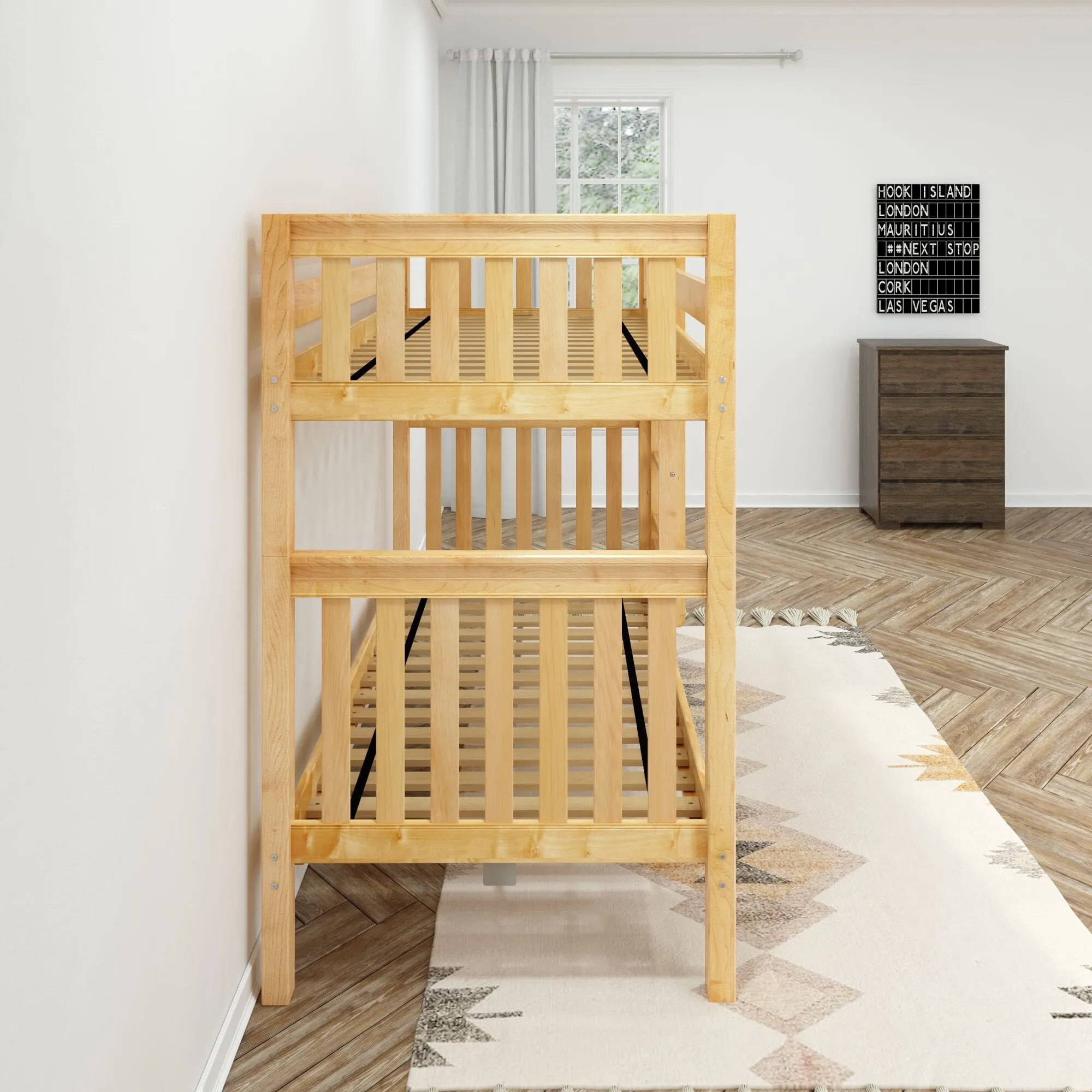 Twin High Bunk Bed with Ladder