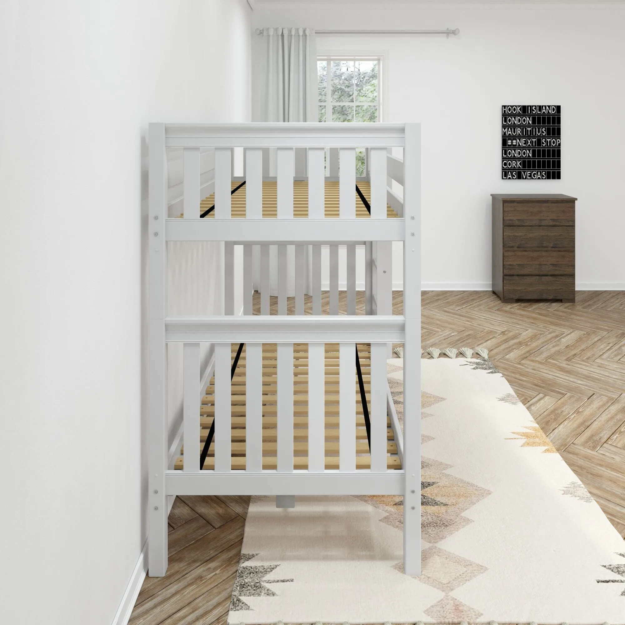 Twin High Bunk Bed with Ladder