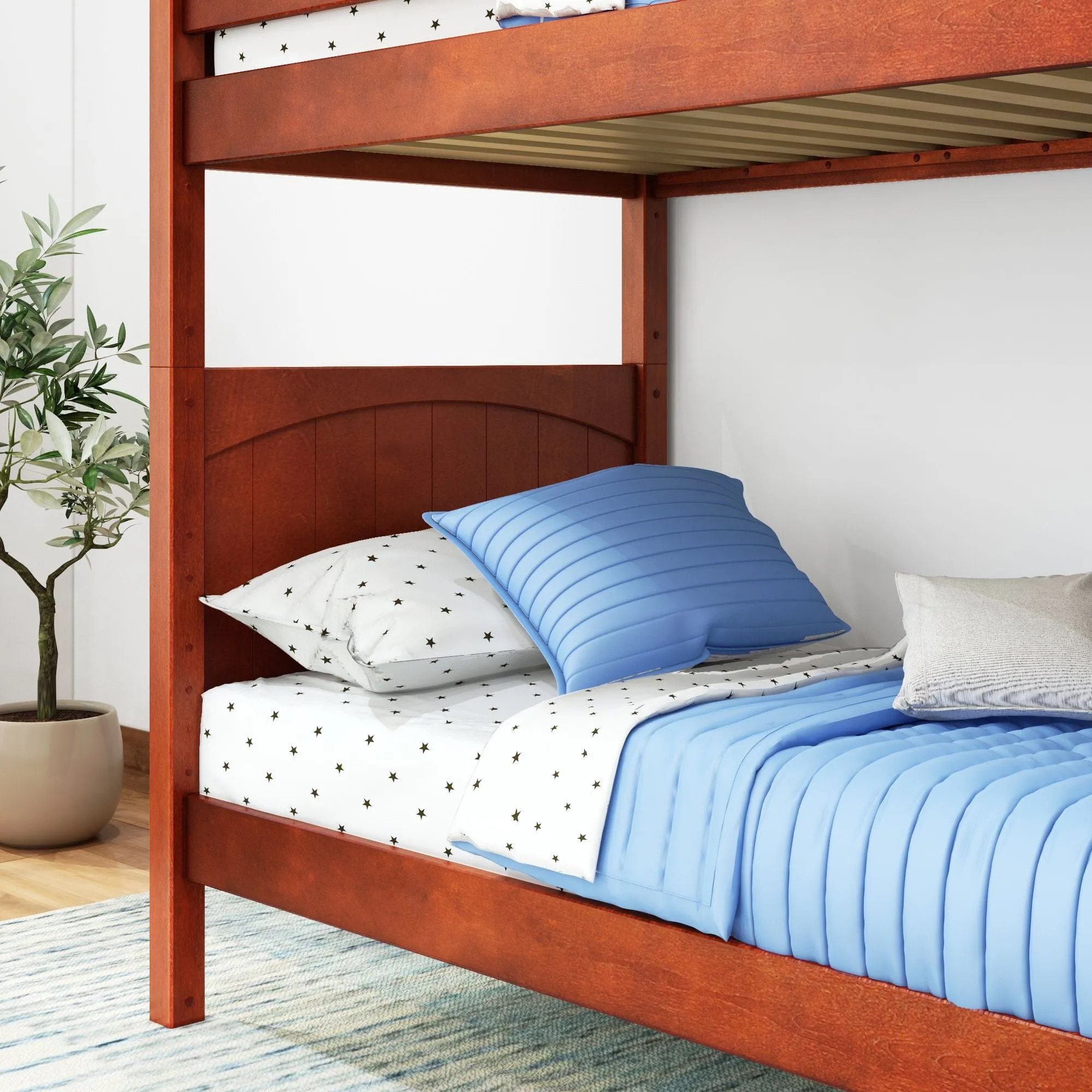 Twin High Bunk Bed with Ladder