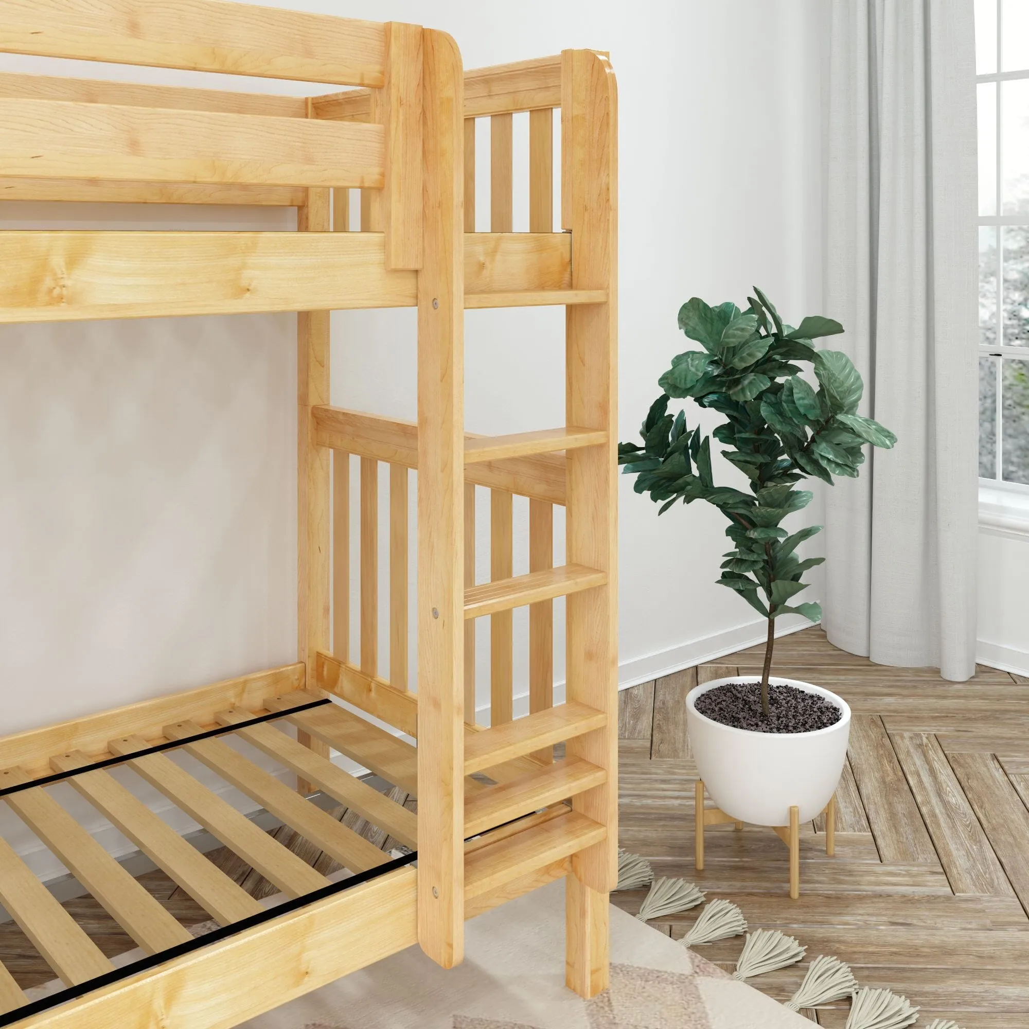 Twin High Bunk Bed with Ladder