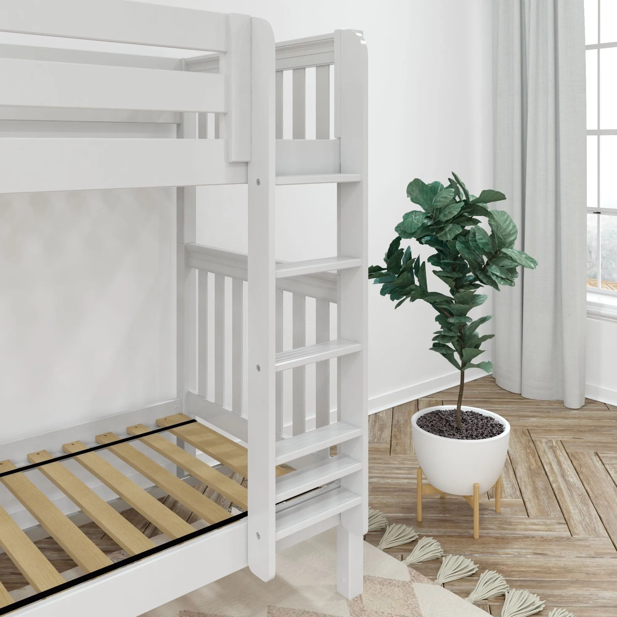 Twin High Bunk Bed with Ladder