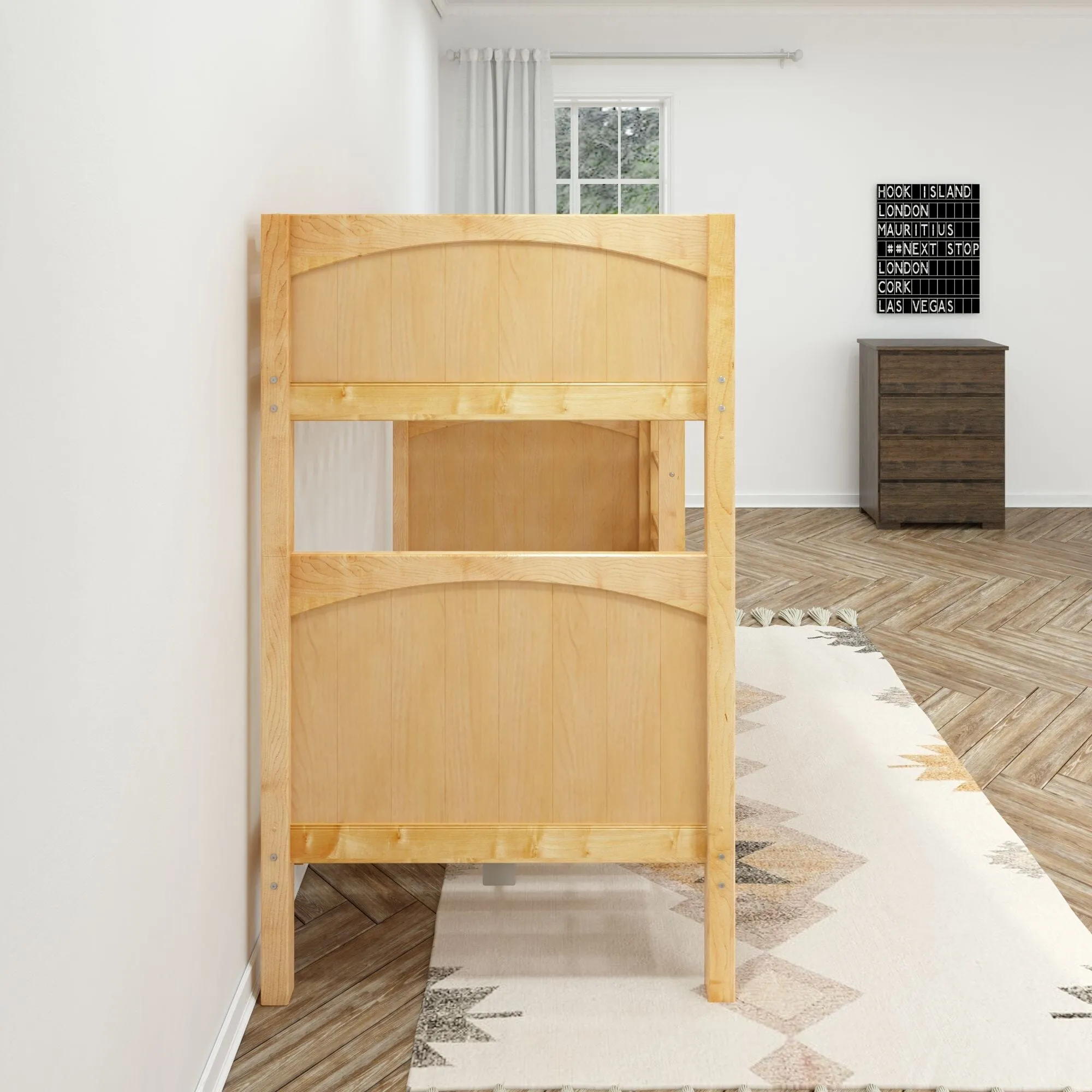 Twin High Bunk Bed with Ladder
