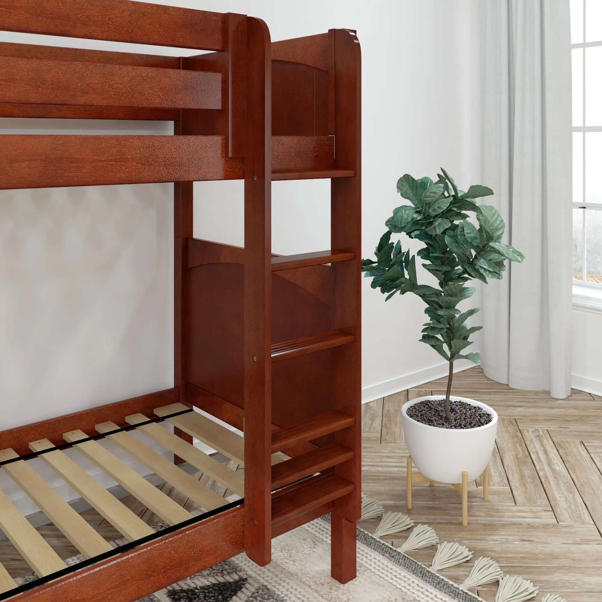 Twin High Bunk Bed with Ladder