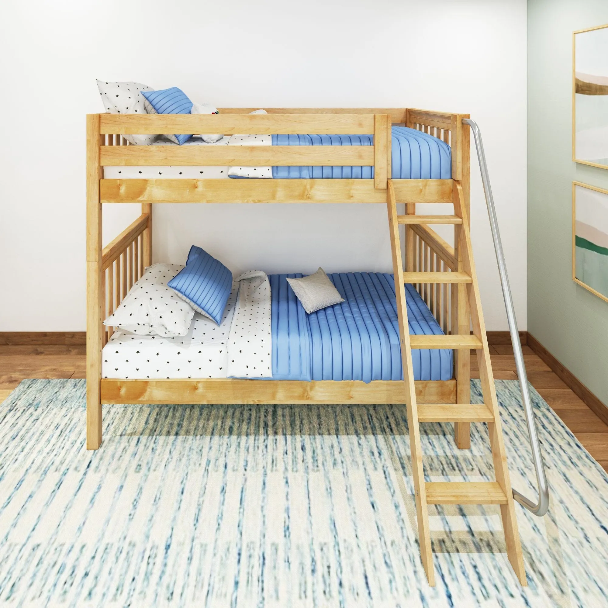 Twin High Bunk Bed with Ladder