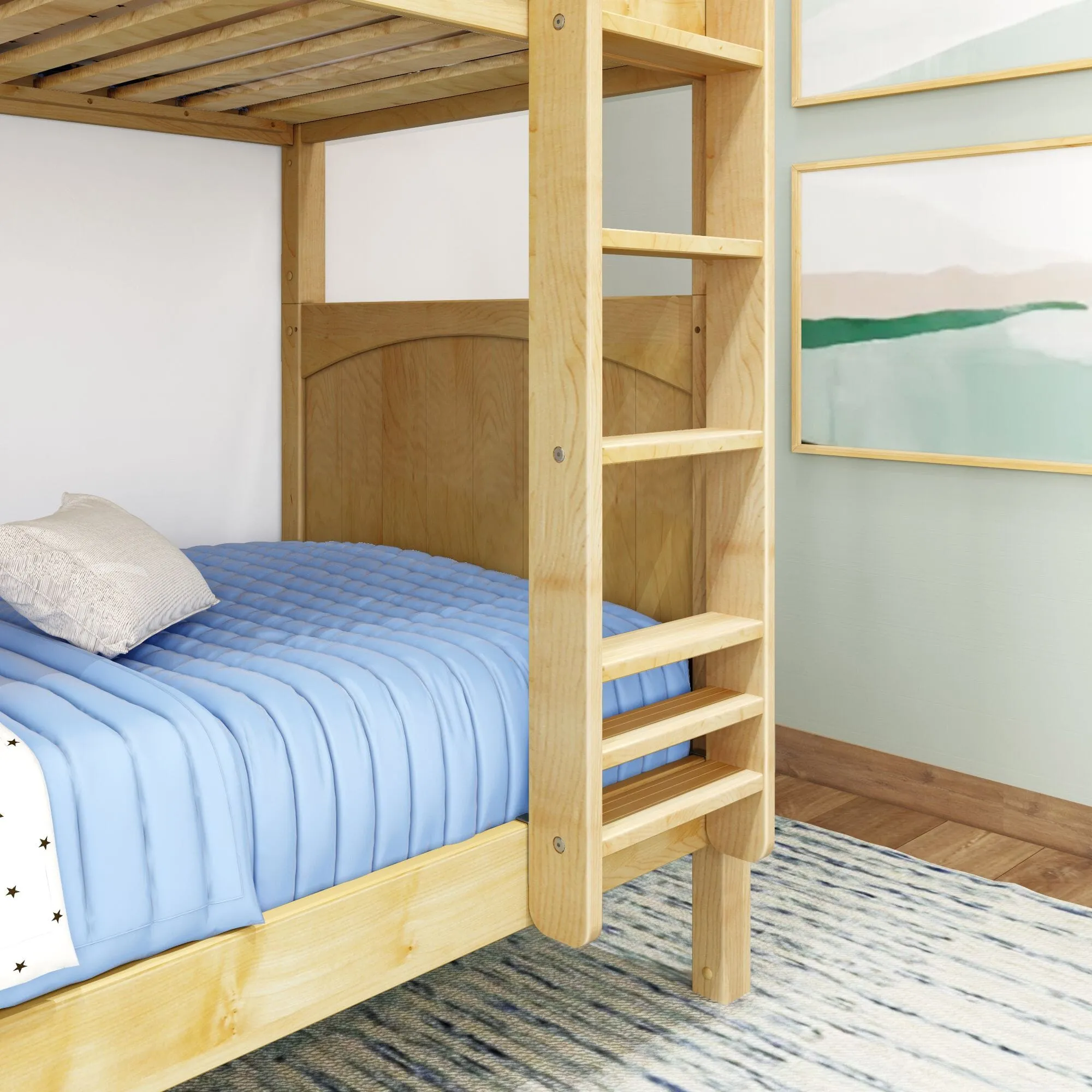 Twin High Bunk Bed with Ladder