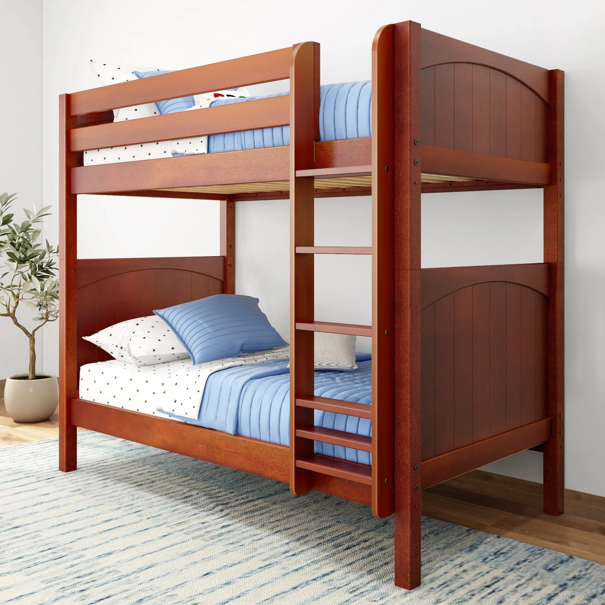 Twin High Bunk Bed with Ladder