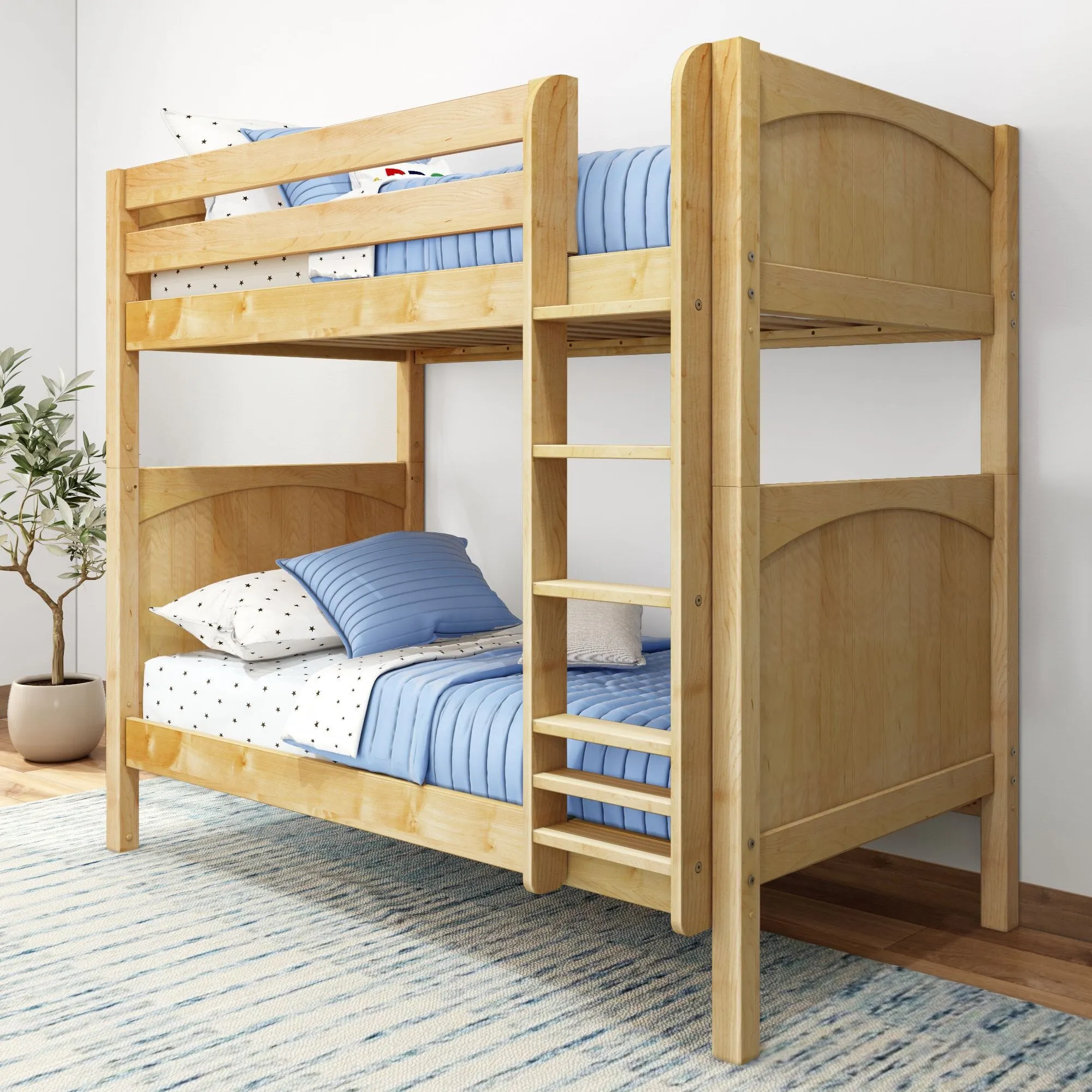 Twin High Bunk Bed with Ladder
