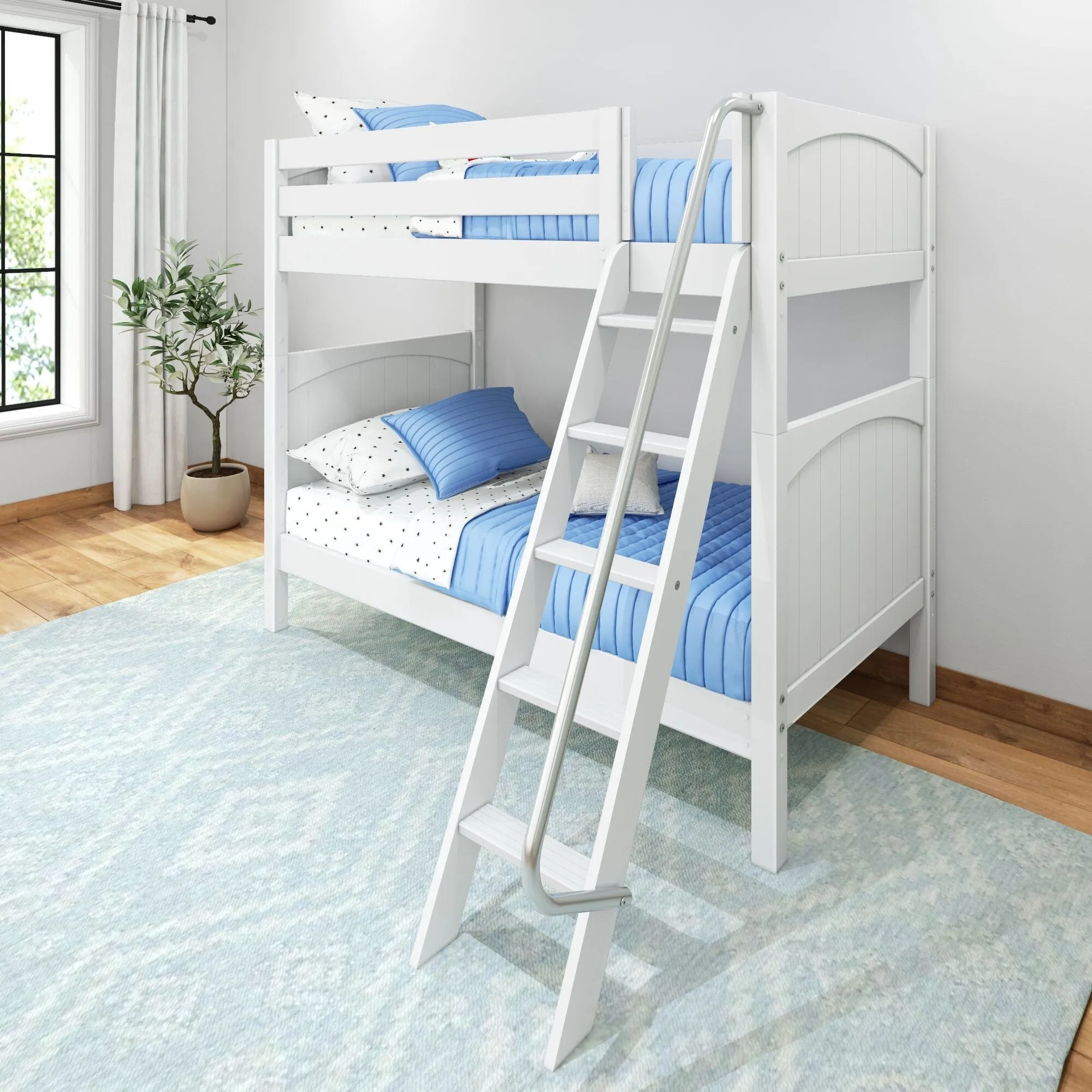 Twin High Bunk Bed with Ladder