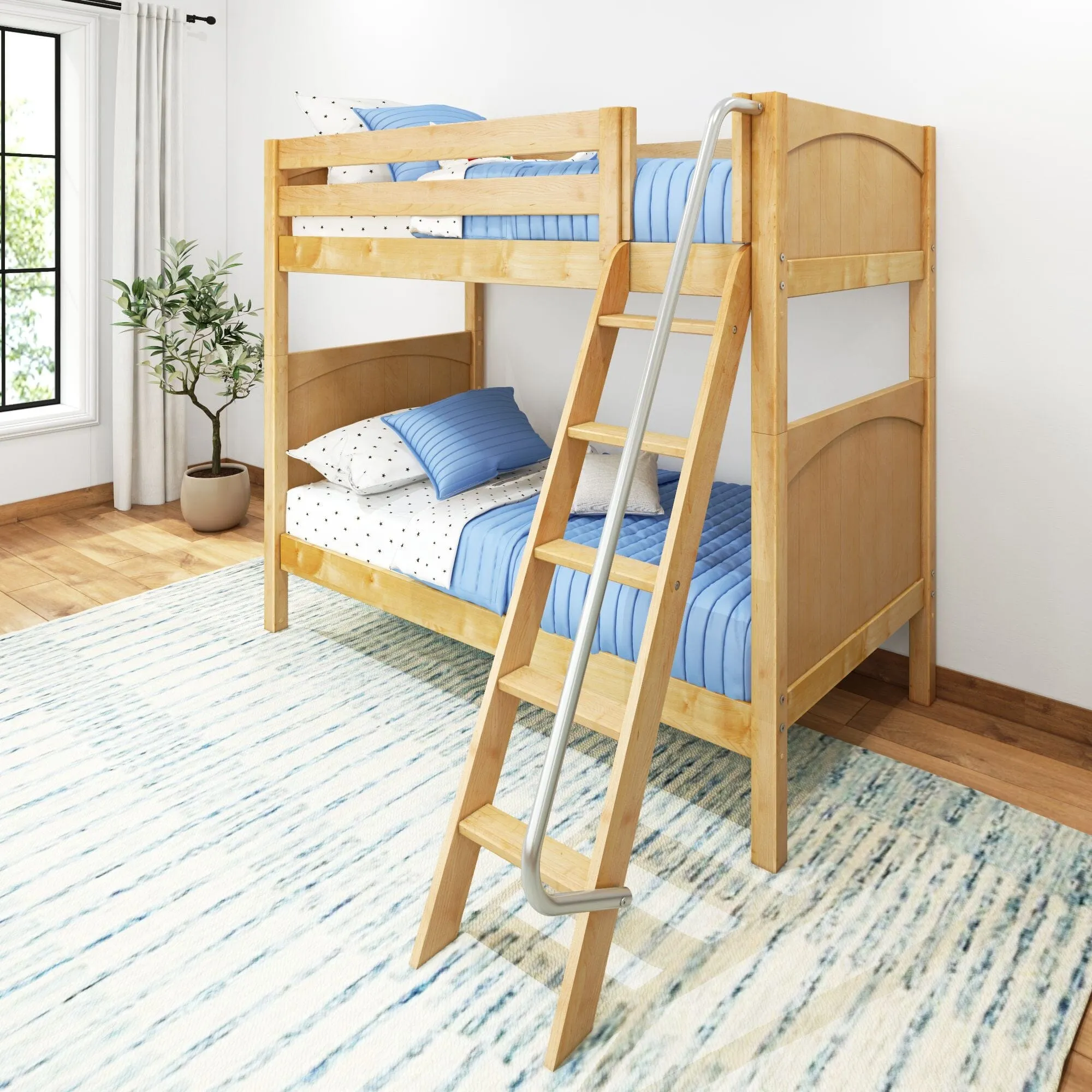 Twin High Bunk Bed with Ladder
