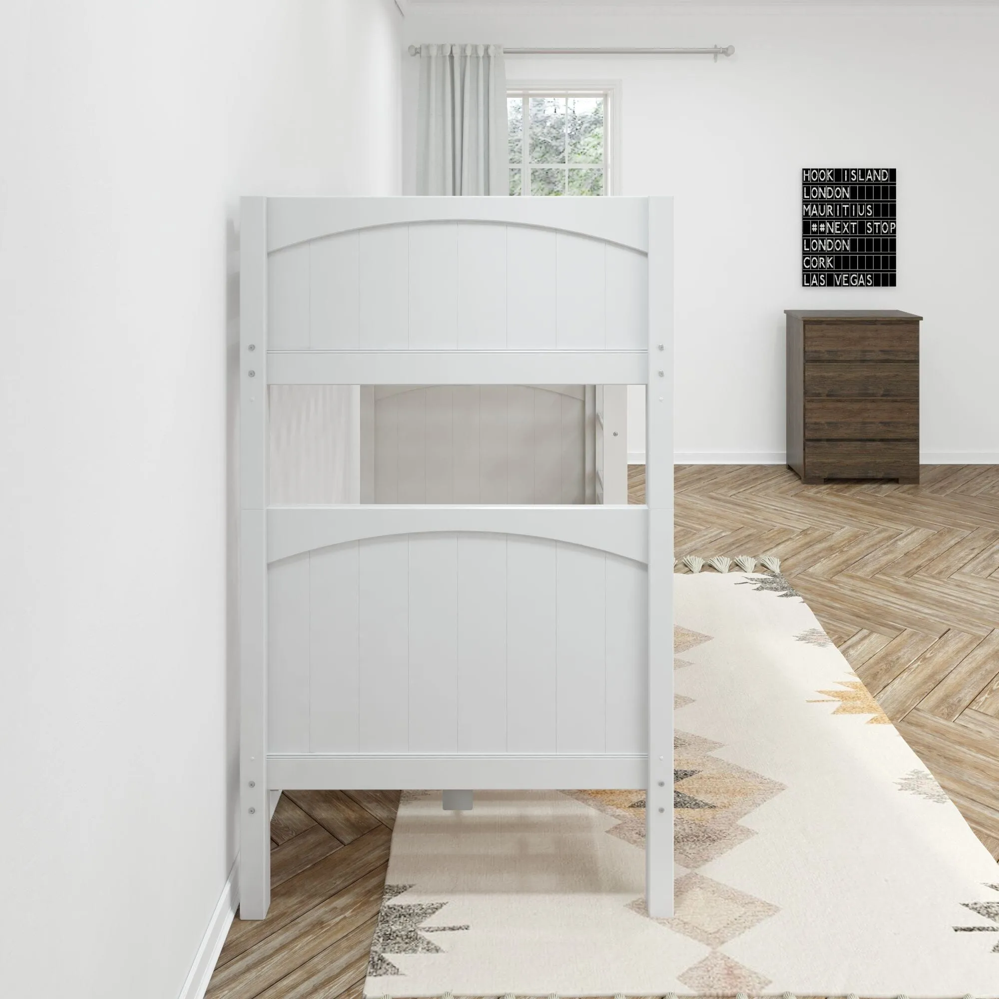 Twin High Bunk Bed with Ladder