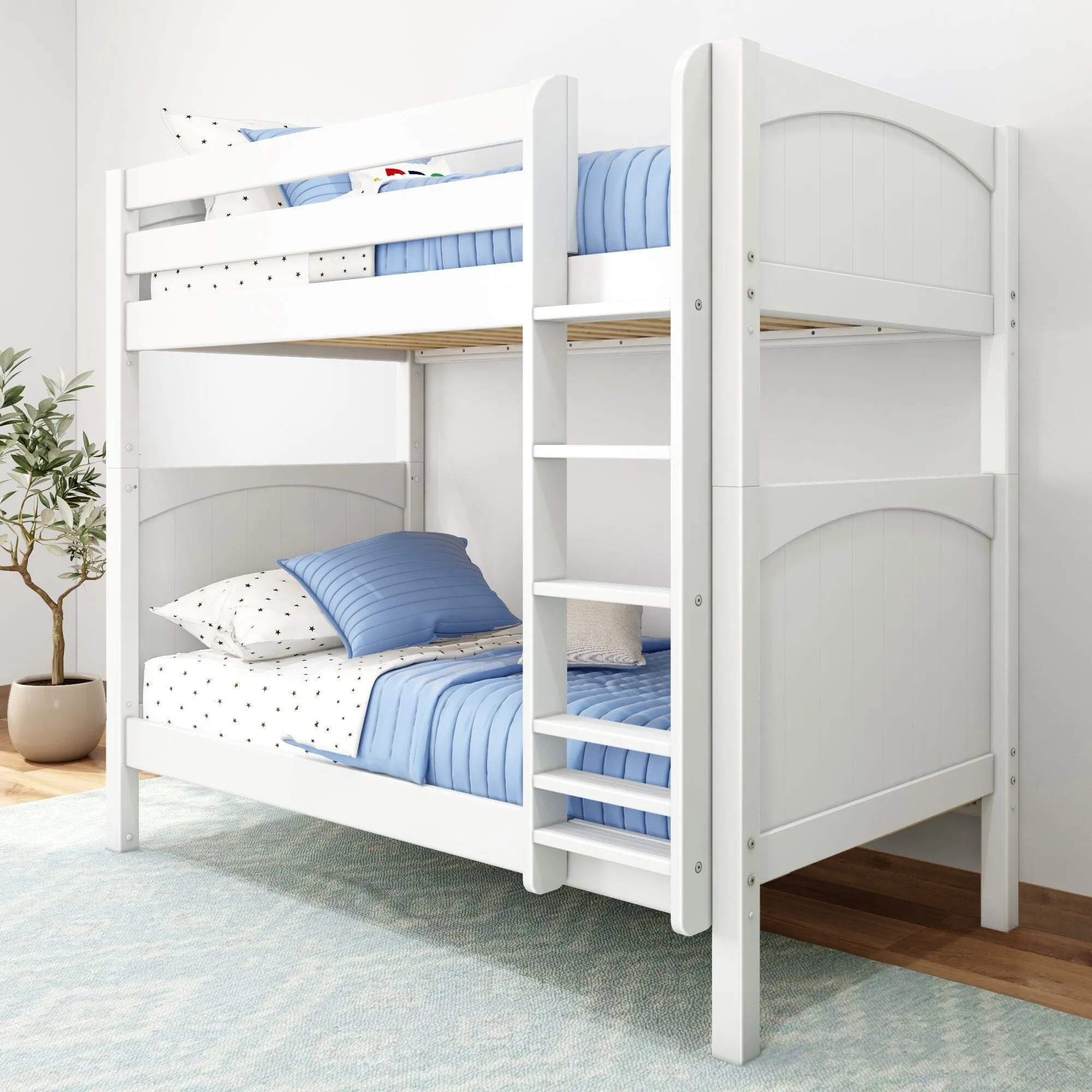 Twin High Bunk Bed with Ladder