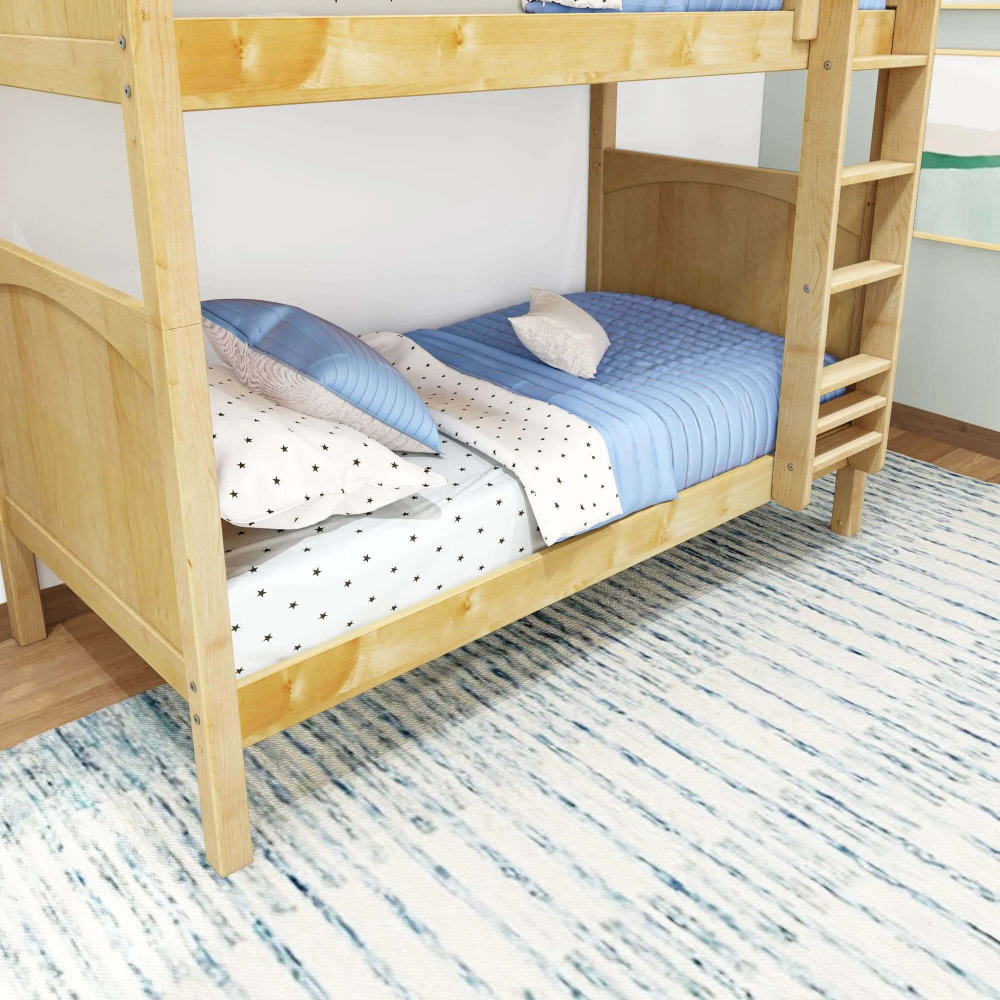 Twin High Bunk Bed with Ladder