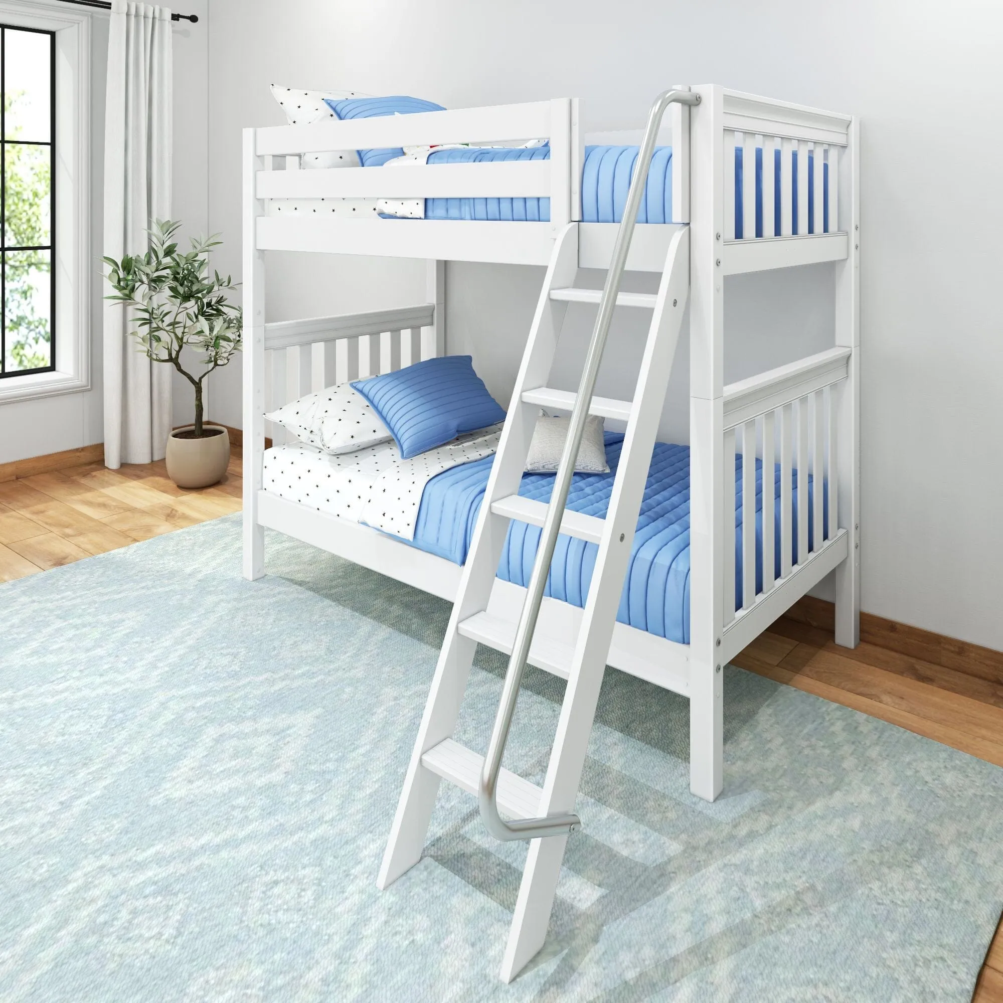 Twin High Bunk Bed with Ladder