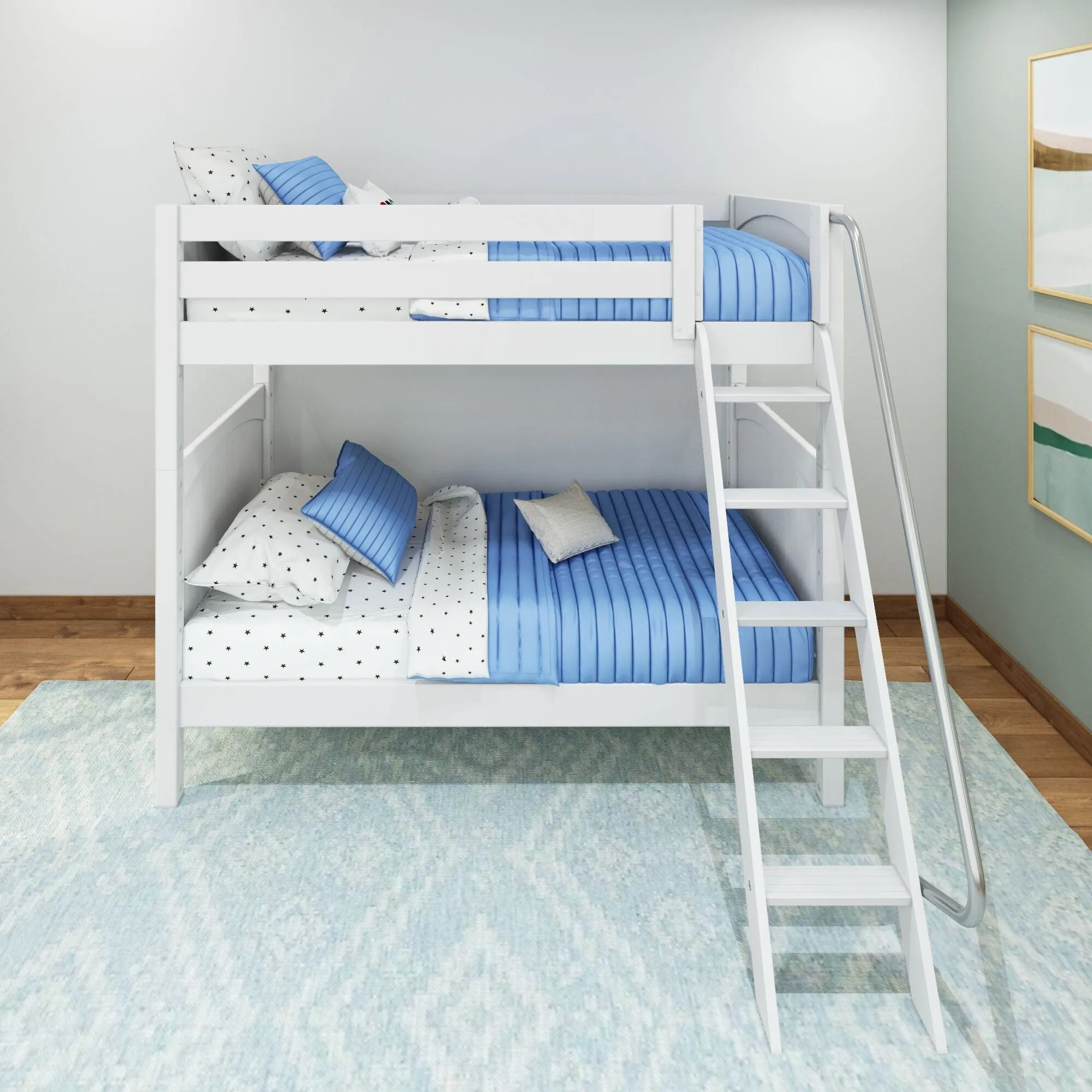 Twin High Bunk Bed with Ladder