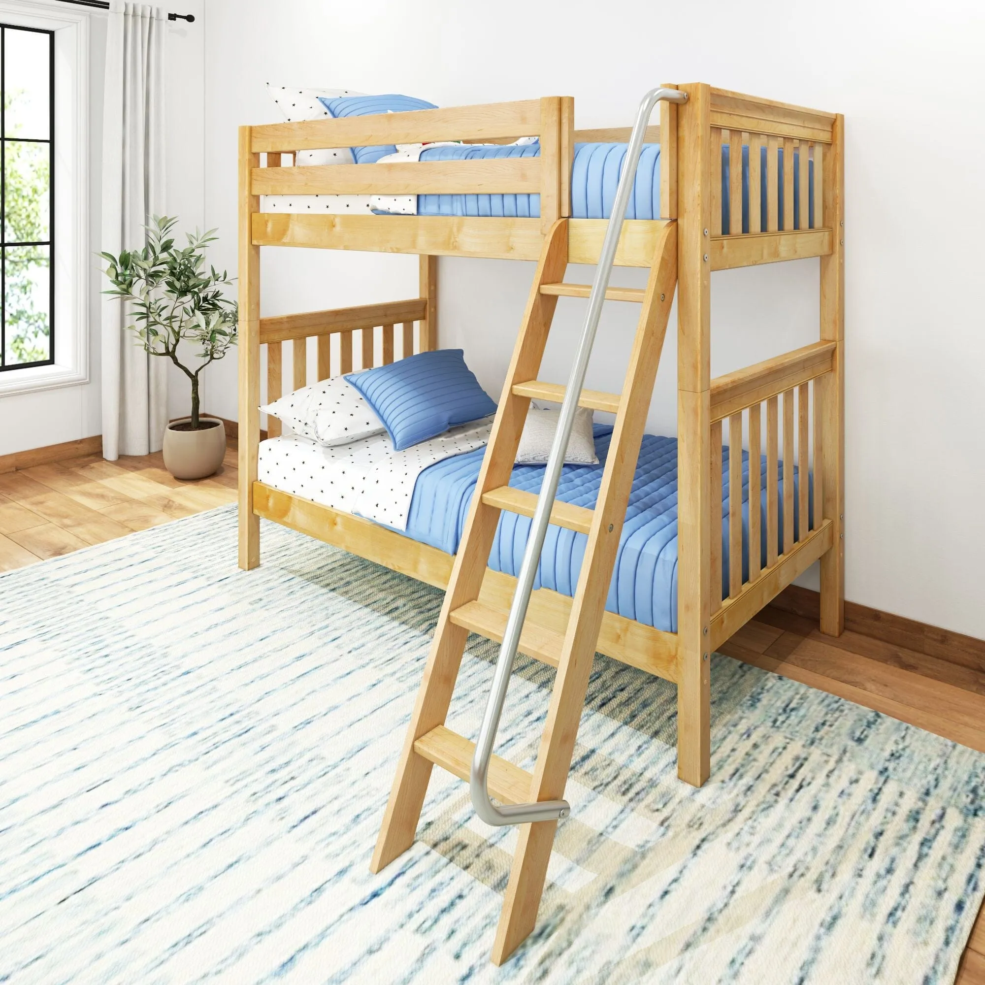 Twin High Bunk Bed with Ladder