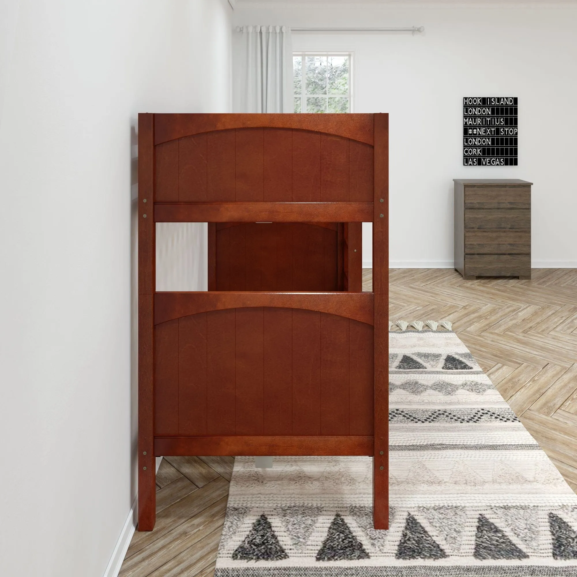 Twin High Bunk Bed with Ladder