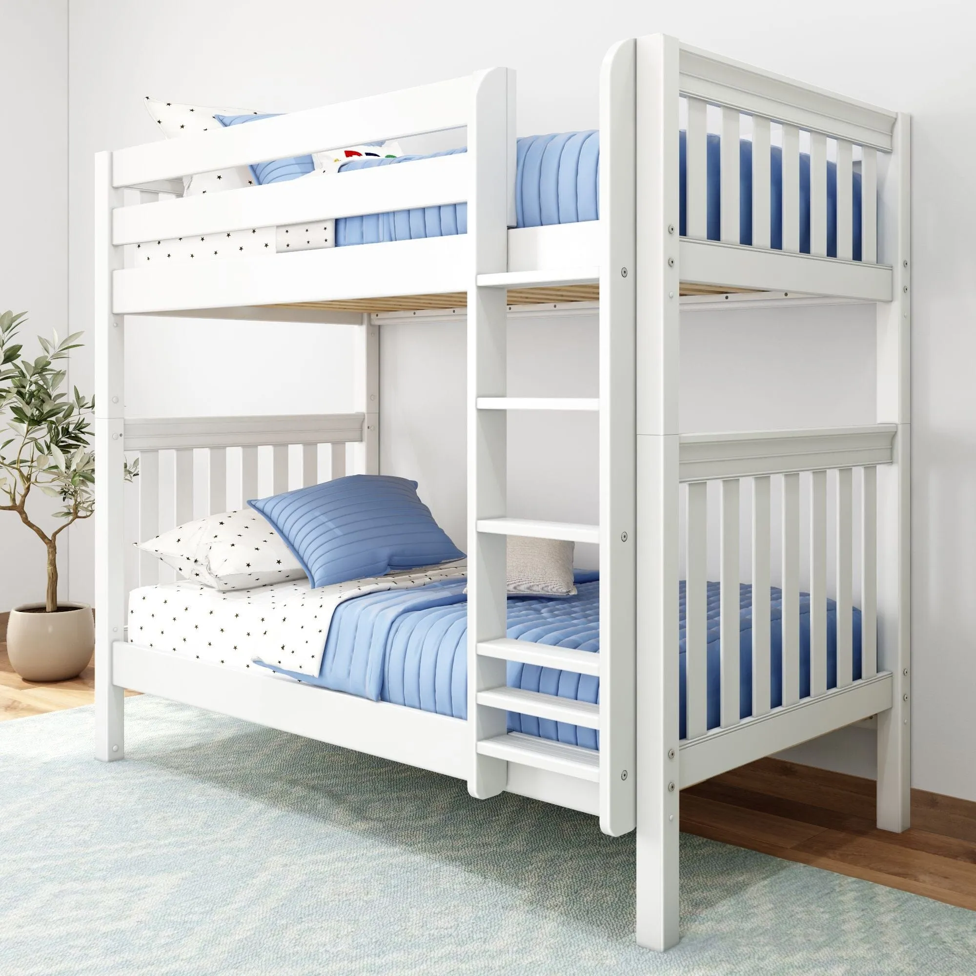Twin High Bunk Bed with Ladder