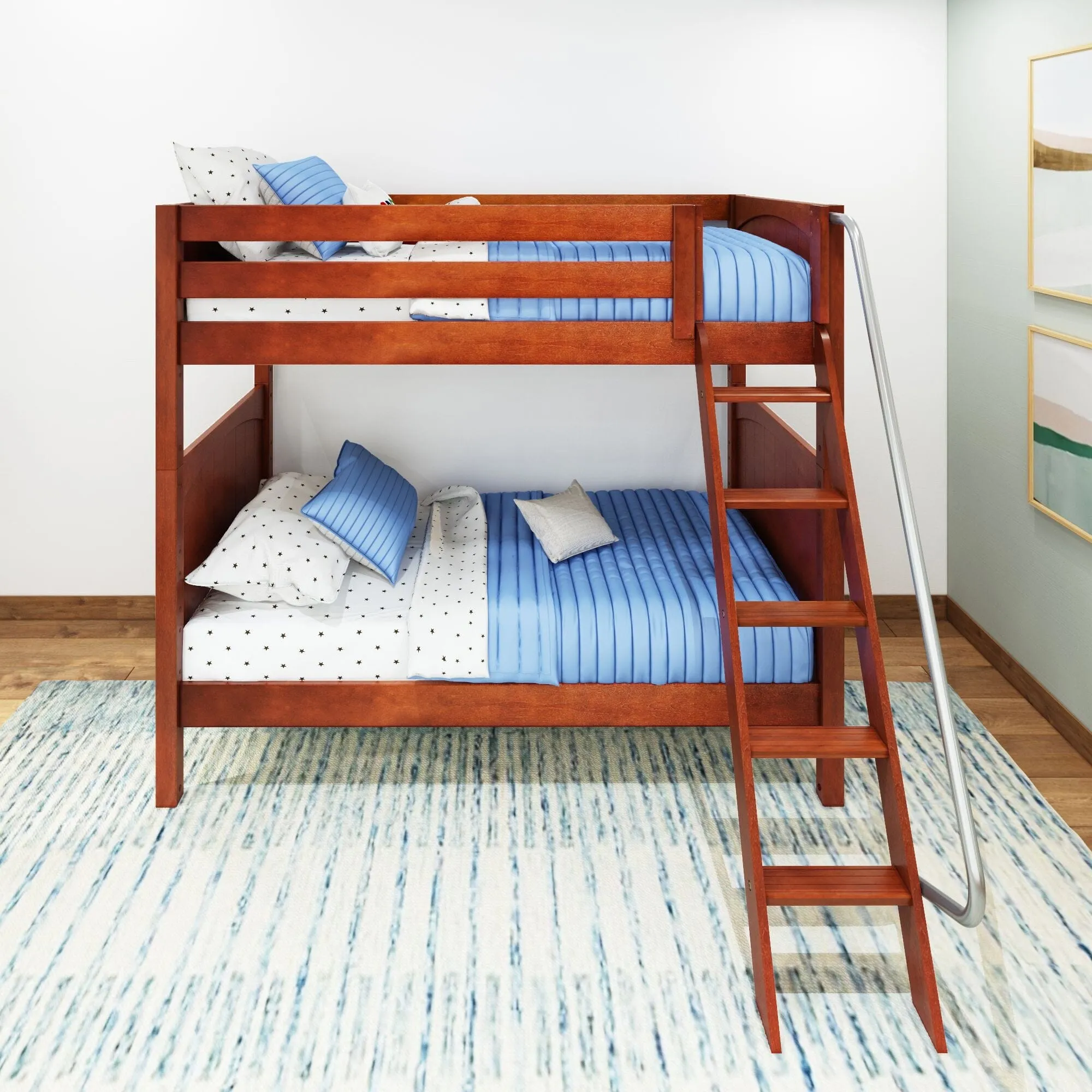 Twin High Bunk Bed with Ladder