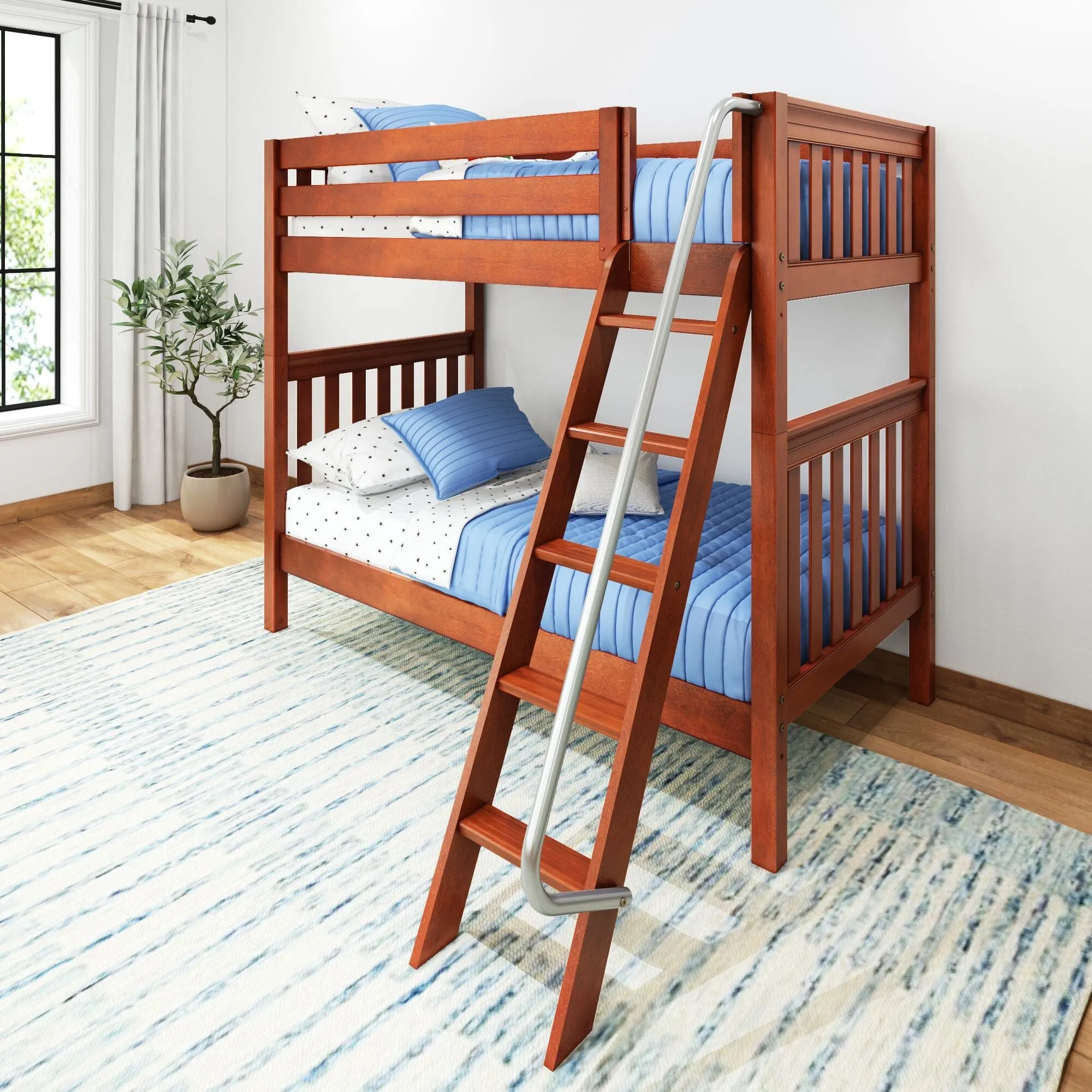 Twin High Bunk Bed with Ladder