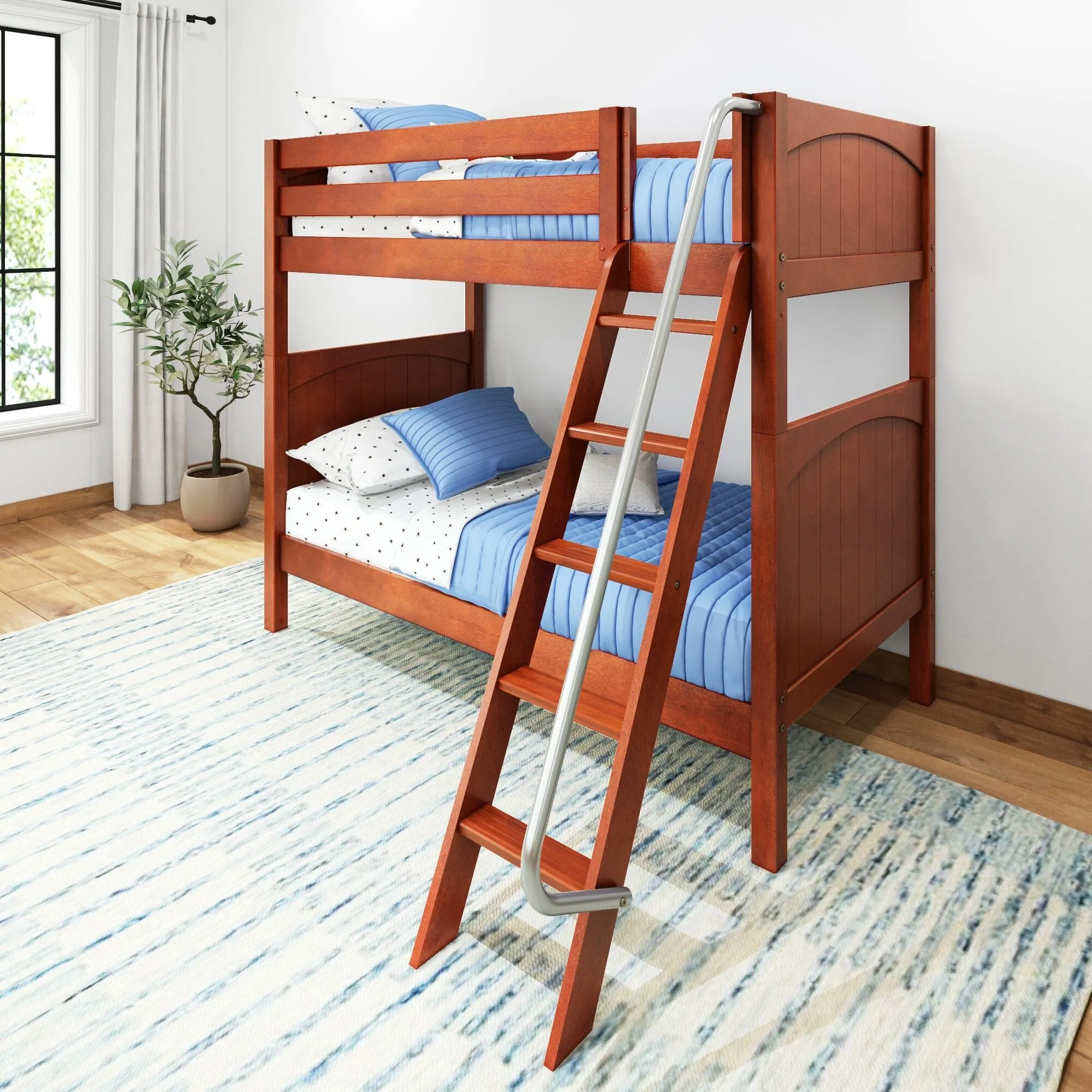 Twin High Bunk Bed with Ladder