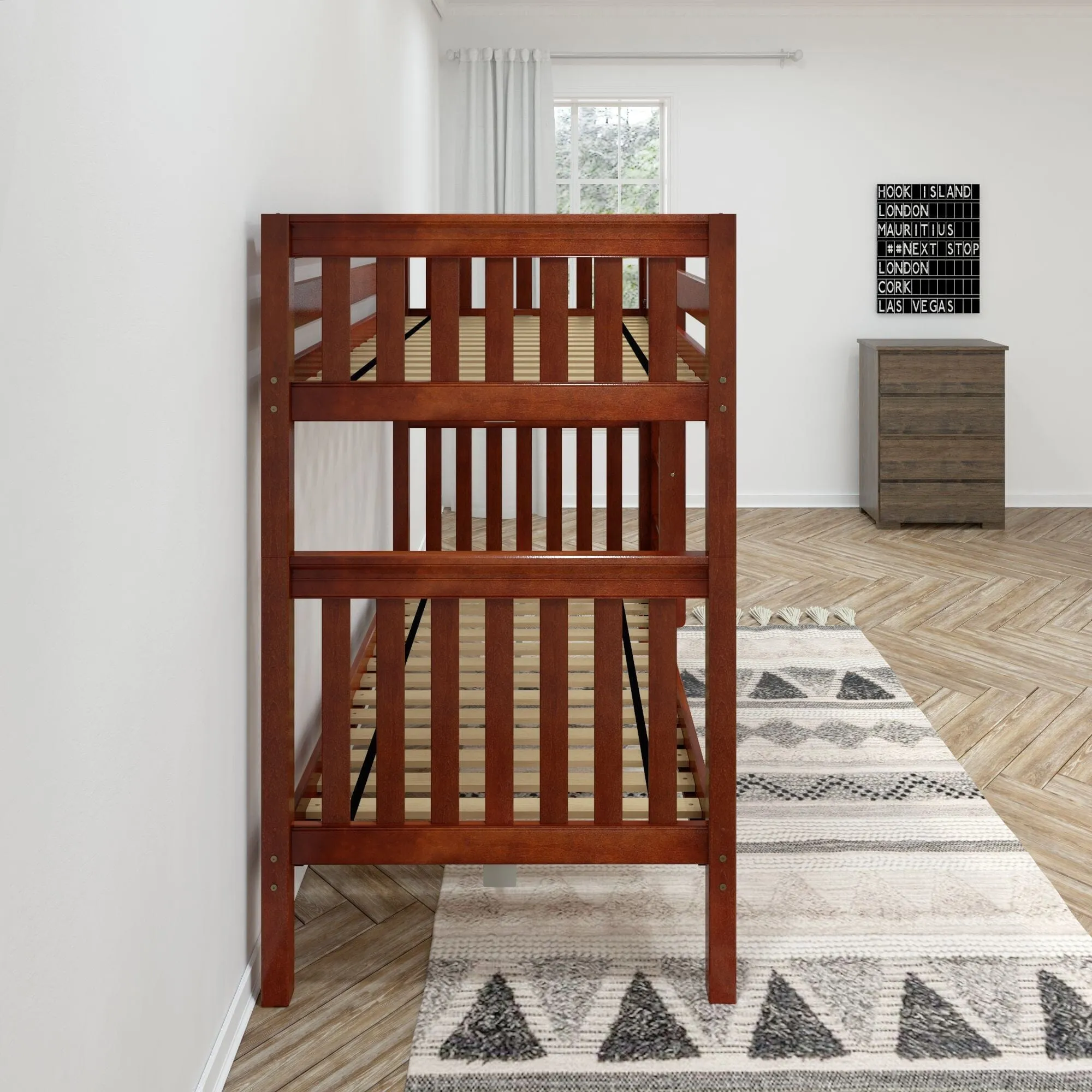 Twin High Bunk Bed with Ladder