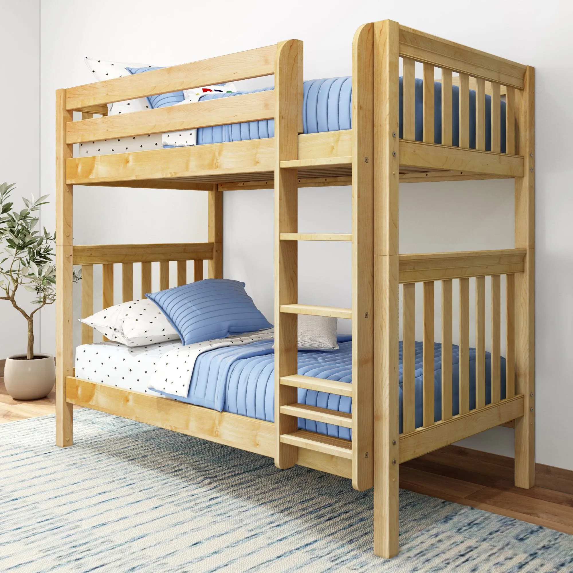 Twin High Bunk Bed with Ladder