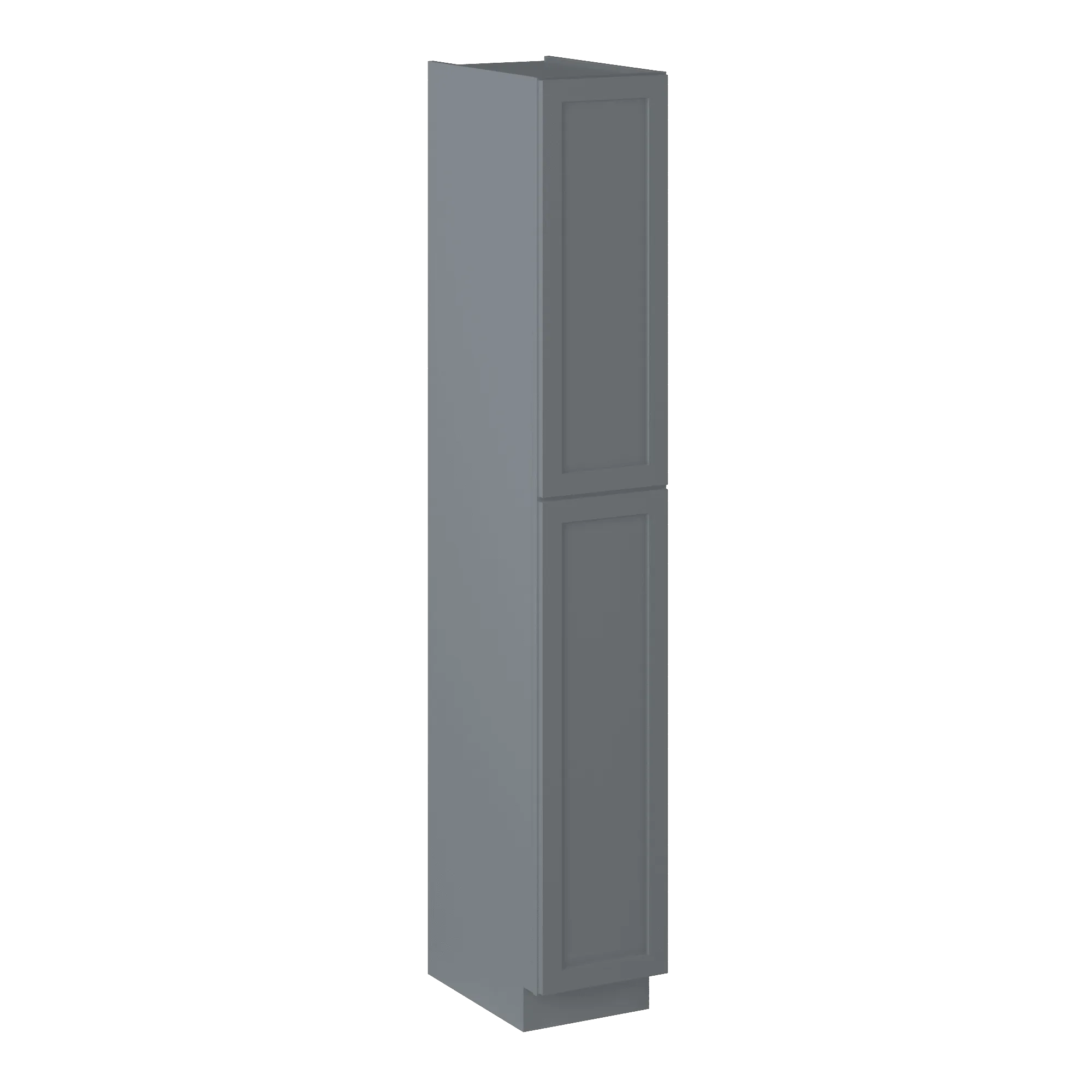 Utility Kitchen Cabinet U1596 Colonial Gray LessCare 15 in. width 96 in. height 24 in. depth