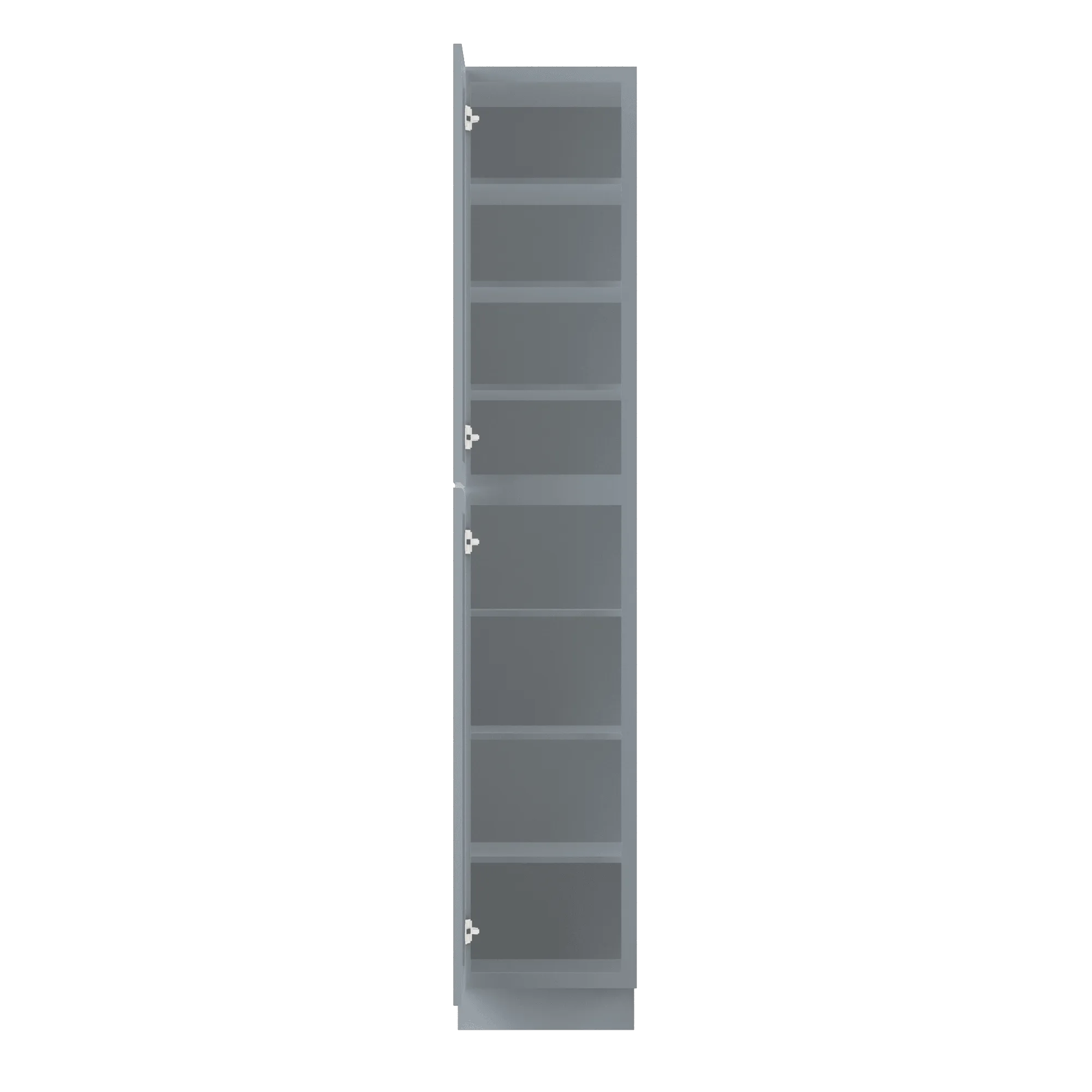 Utility Kitchen Cabinet U1896 Colonial Gray LessCare 18 in. width 96 in. height 24 in. depth