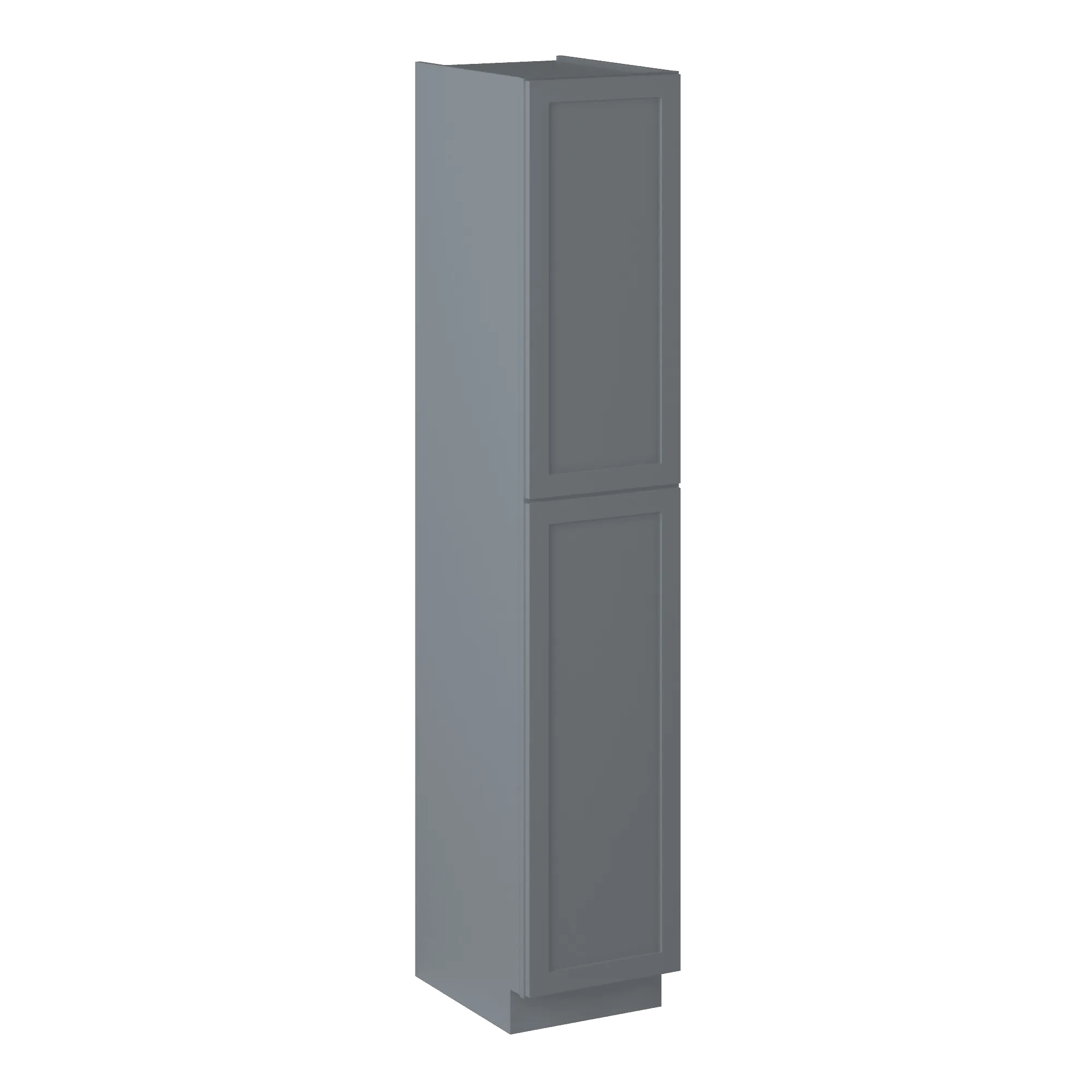 Utility Kitchen Cabinet U1896 Colonial Gray LessCare 18 in. width 96 in. height 24 in. depth