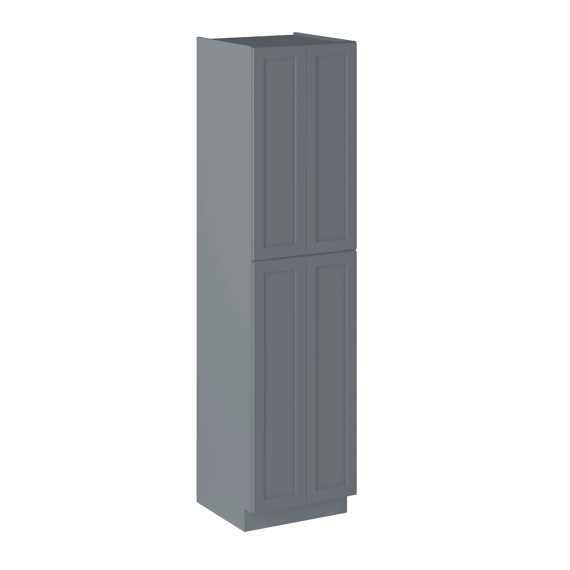 Utility Kitchen Cabinet U2496 Colonial Gray LessCare 24 in. width 96 in. height 24 in. depth