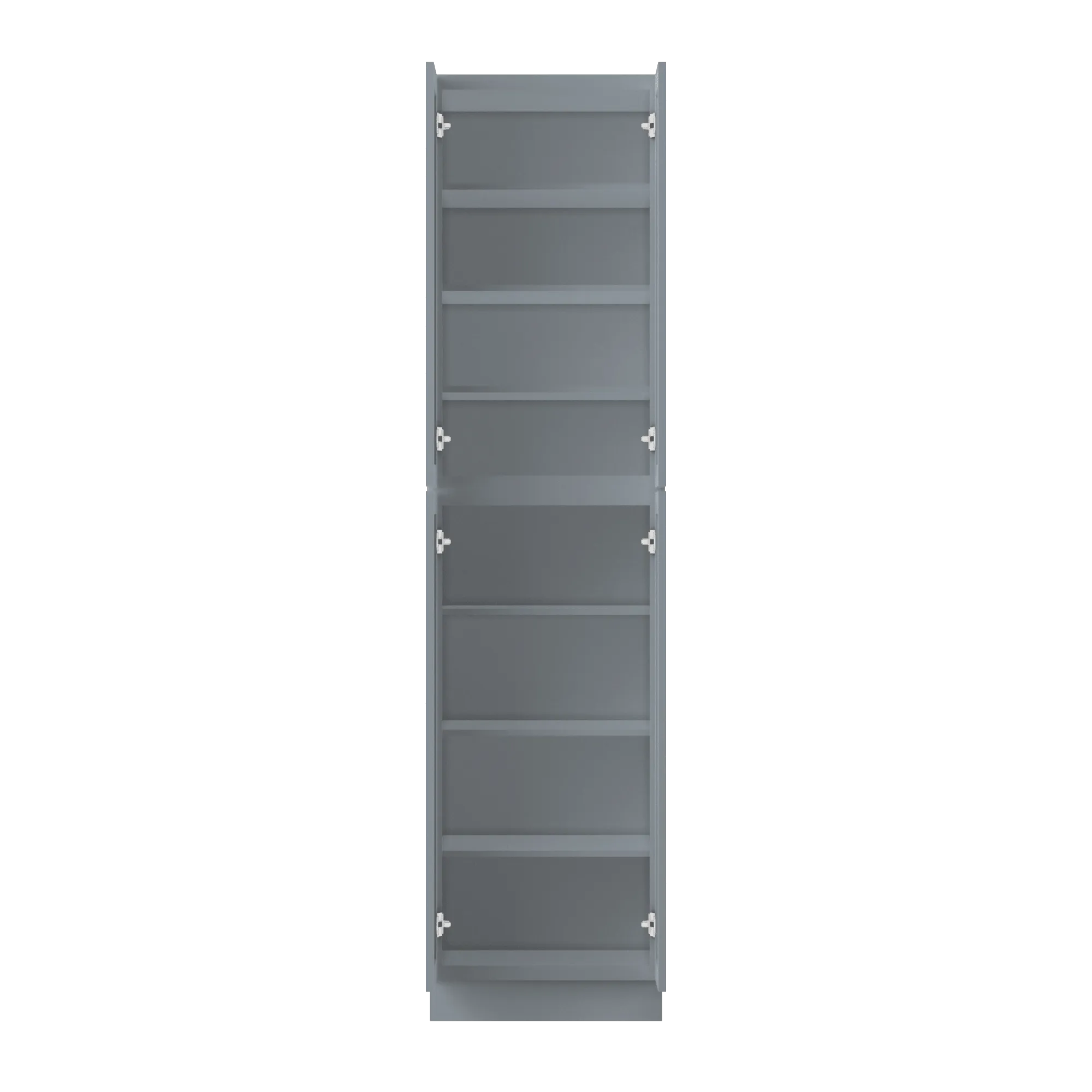 Utility Kitchen Cabinet U2496 Colonial Gray LessCare 24 in. width 96 in. height 24 in. depth
