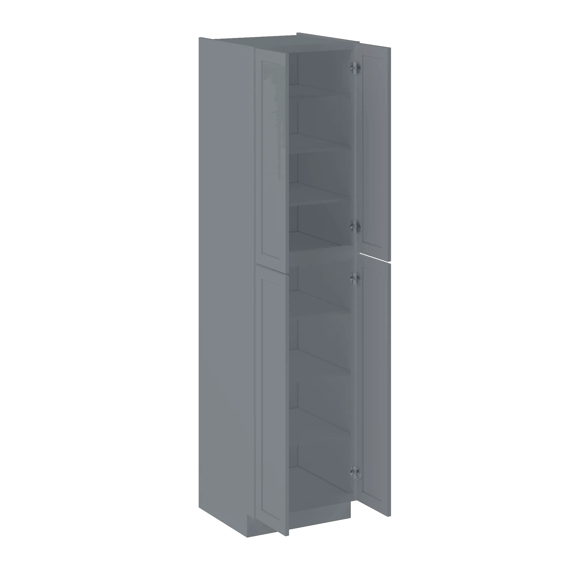 Utility Kitchen Cabinet U2496 Colonial Gray LessCare 24 in. width 96 in. height 24 in. depth