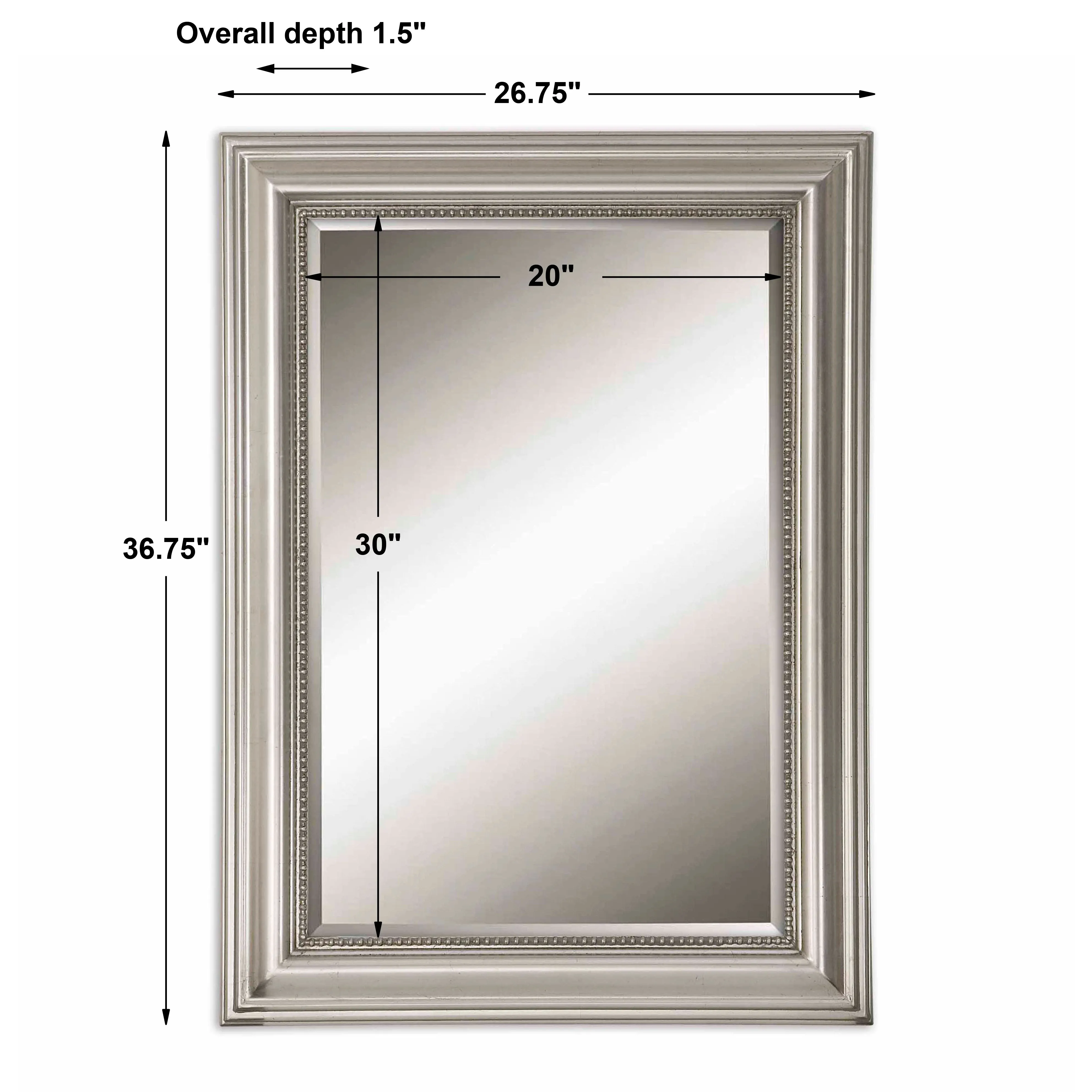 Uttermost Stuart Silver Beaded Mirror