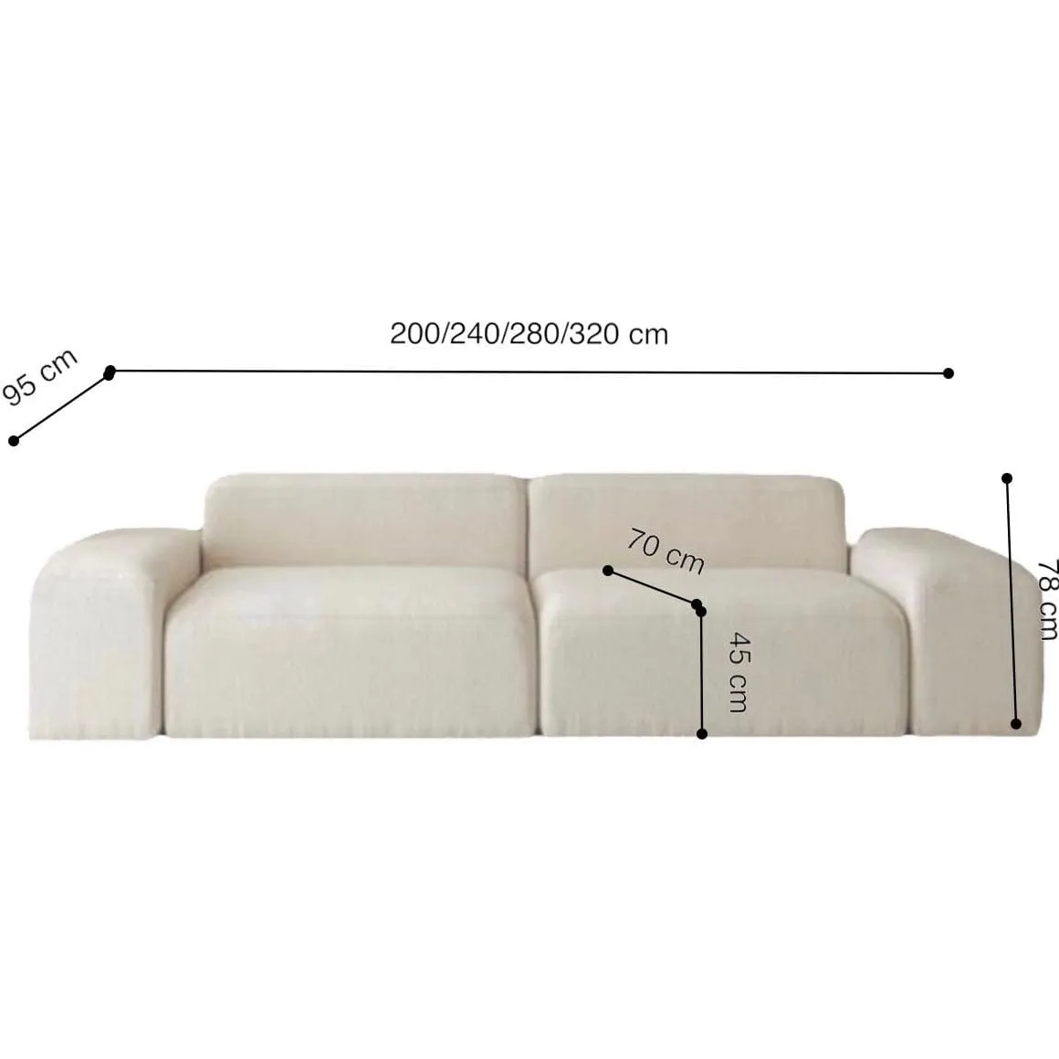Vera Performance Boucle Sofa