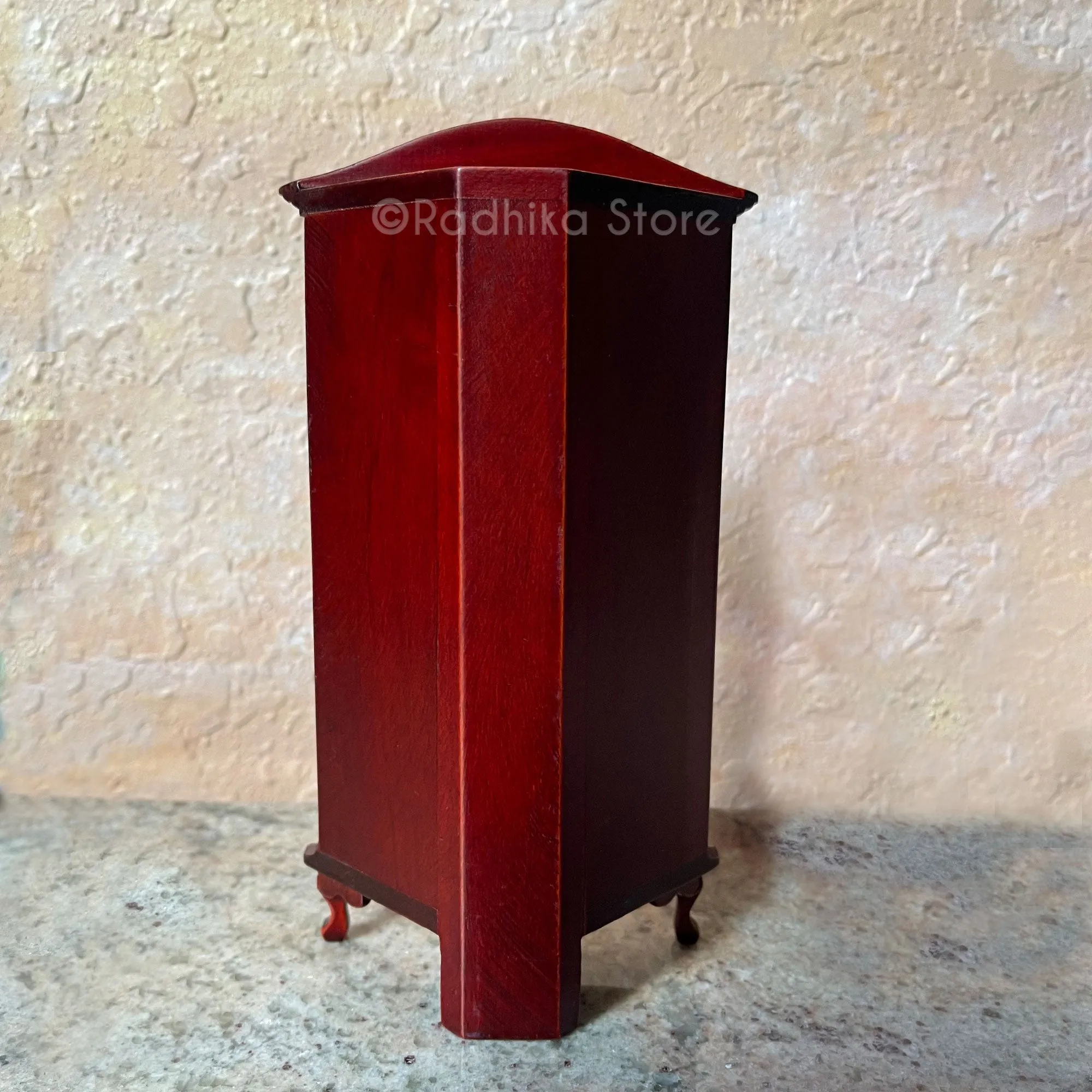 Vrindavan Forest - Mahogany Cottage Armoire -