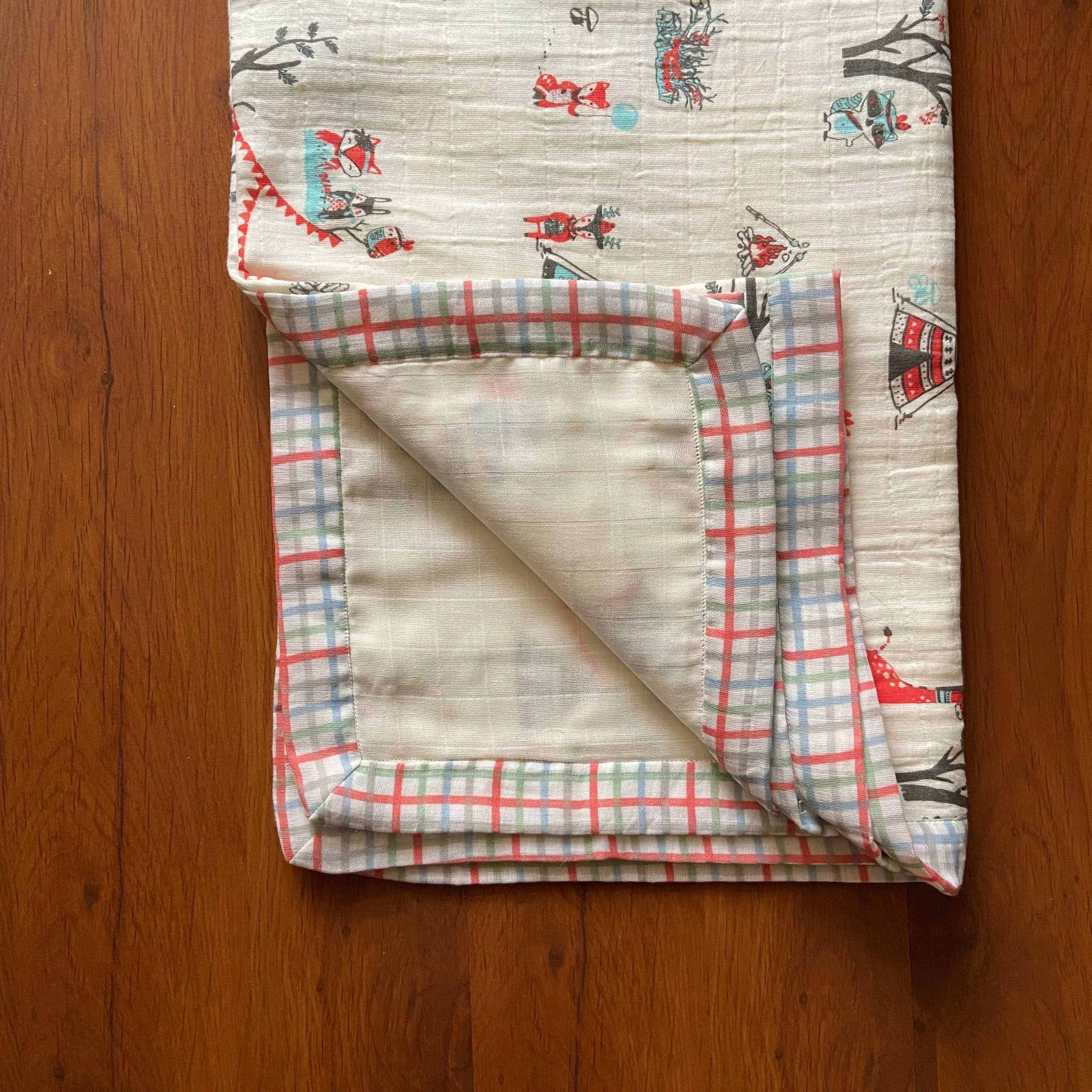 Wild Gypsy Muslin Blanket (Two-Layer Dohar),GOTS Certified,90x120 Cms
