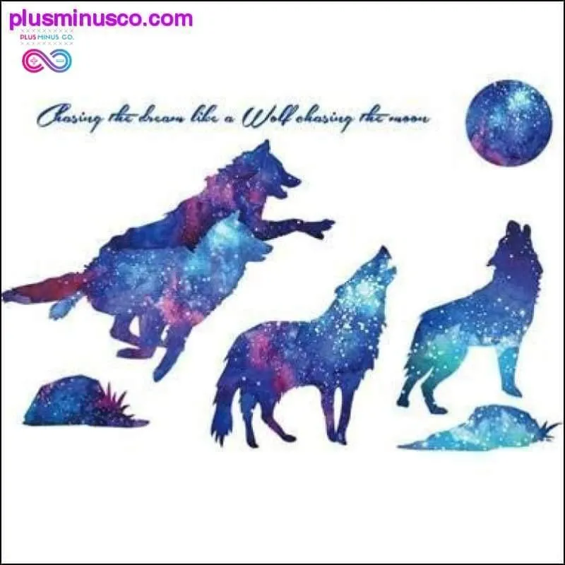 Wolf Wall Stickers Vinyl DIY Nature Animal Mural Decal for