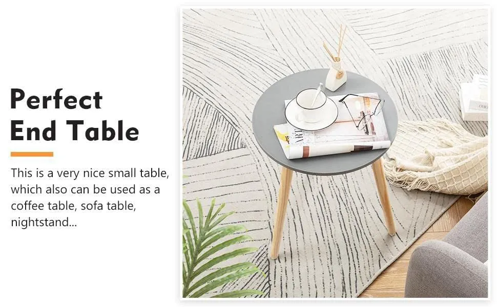 Wooden Cave Cafe Coffee Table, Beside Table, Nightend | Wooden Light Weighted Foldable Plant Stand, Stool for SItting | Kids Room Furniture, Study Table for Kids (Round) (pink)