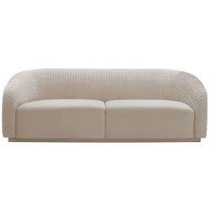 Yara Pleated Sofa, Cream