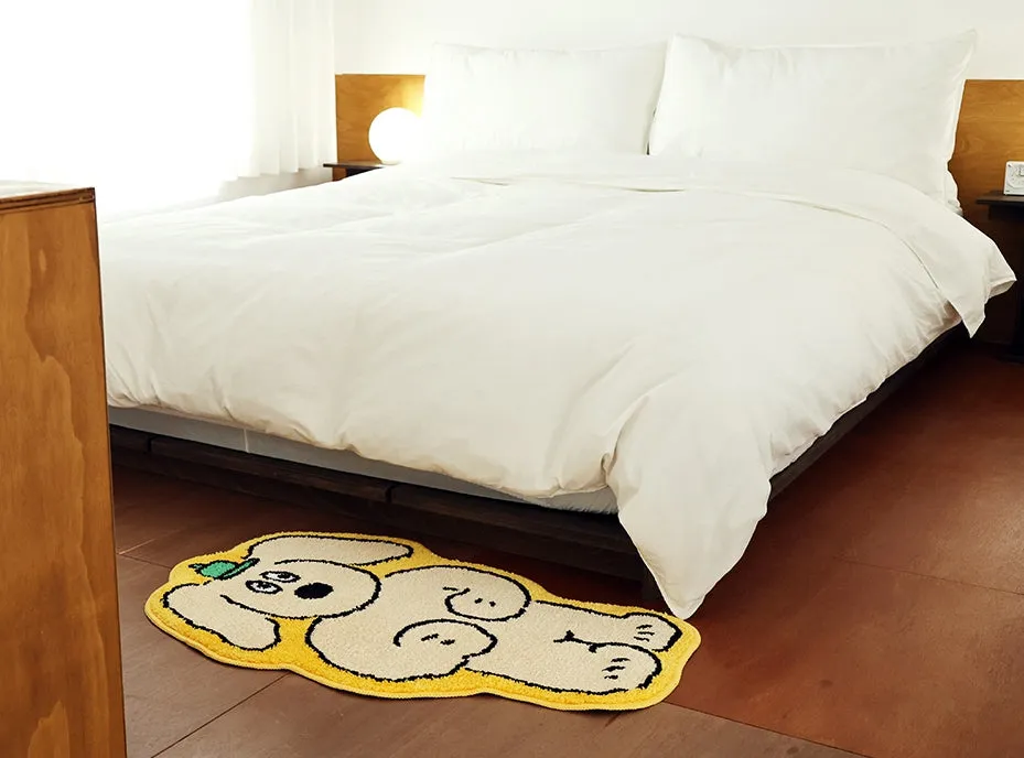 Yellow Cute Animal Dogs Charlie Characters Floor Mats Rugs Bathroom Home Decor Bedroom Door Foot Pads Soft Anti-slip Gifts