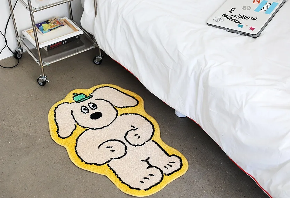Yellow Cute Animal Dogs Charlie Characters Floor Mats Rugs Bathroom Home Decor Bedroom Door Foot Pads Soft Anti-slip Gifts